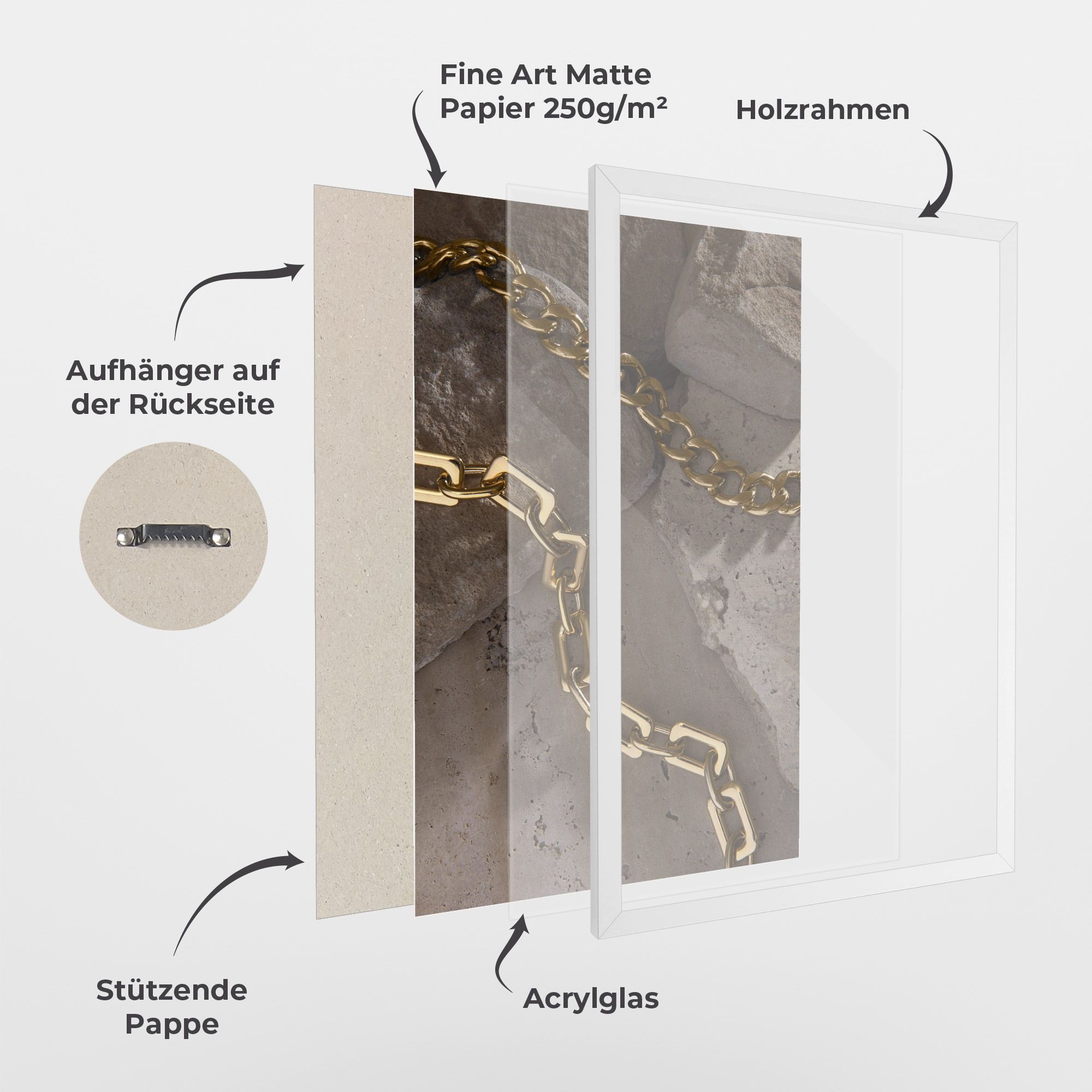 Abstract Gold Chain mockup 1