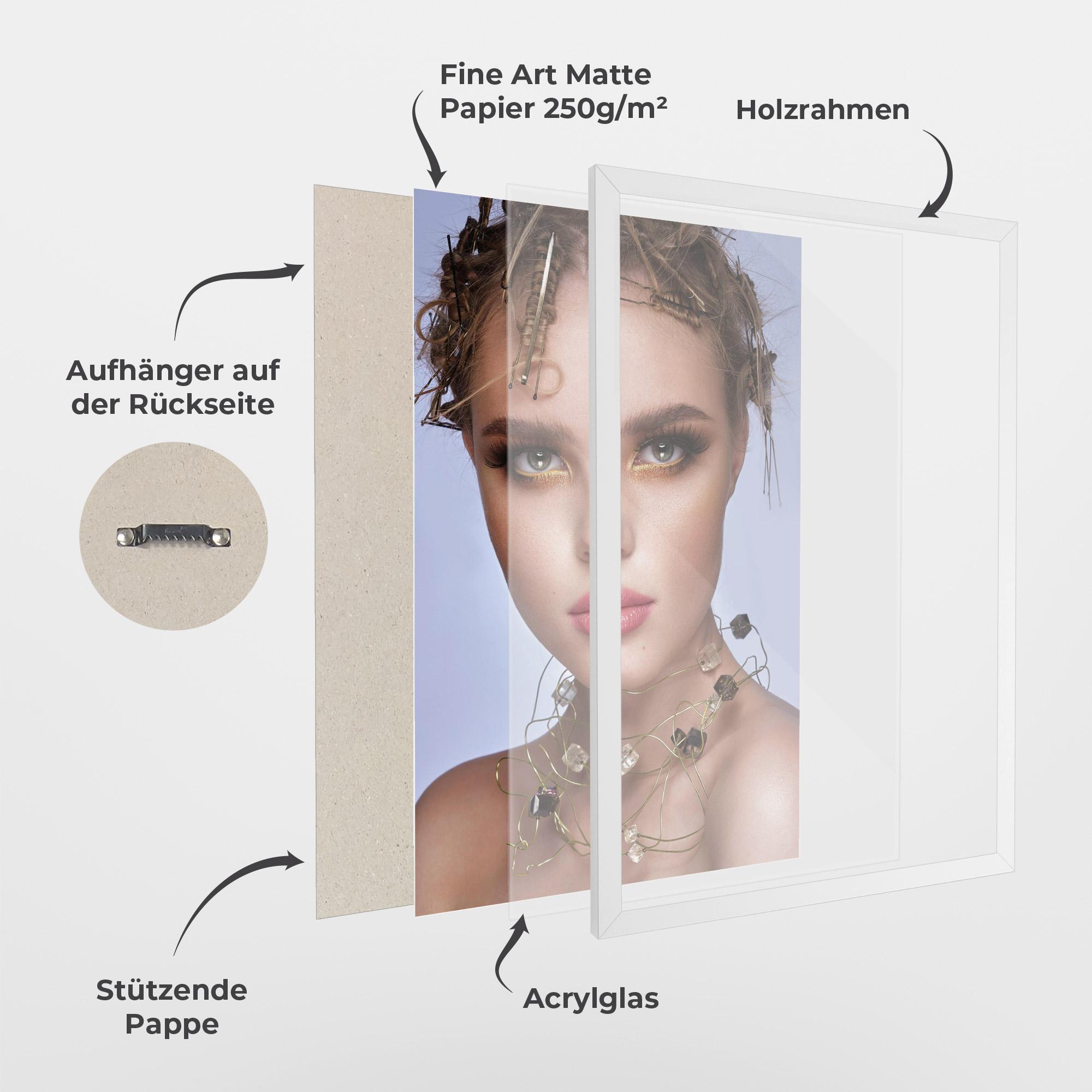 Gerahmte Poster Gold Abstract Accessory mockup 1