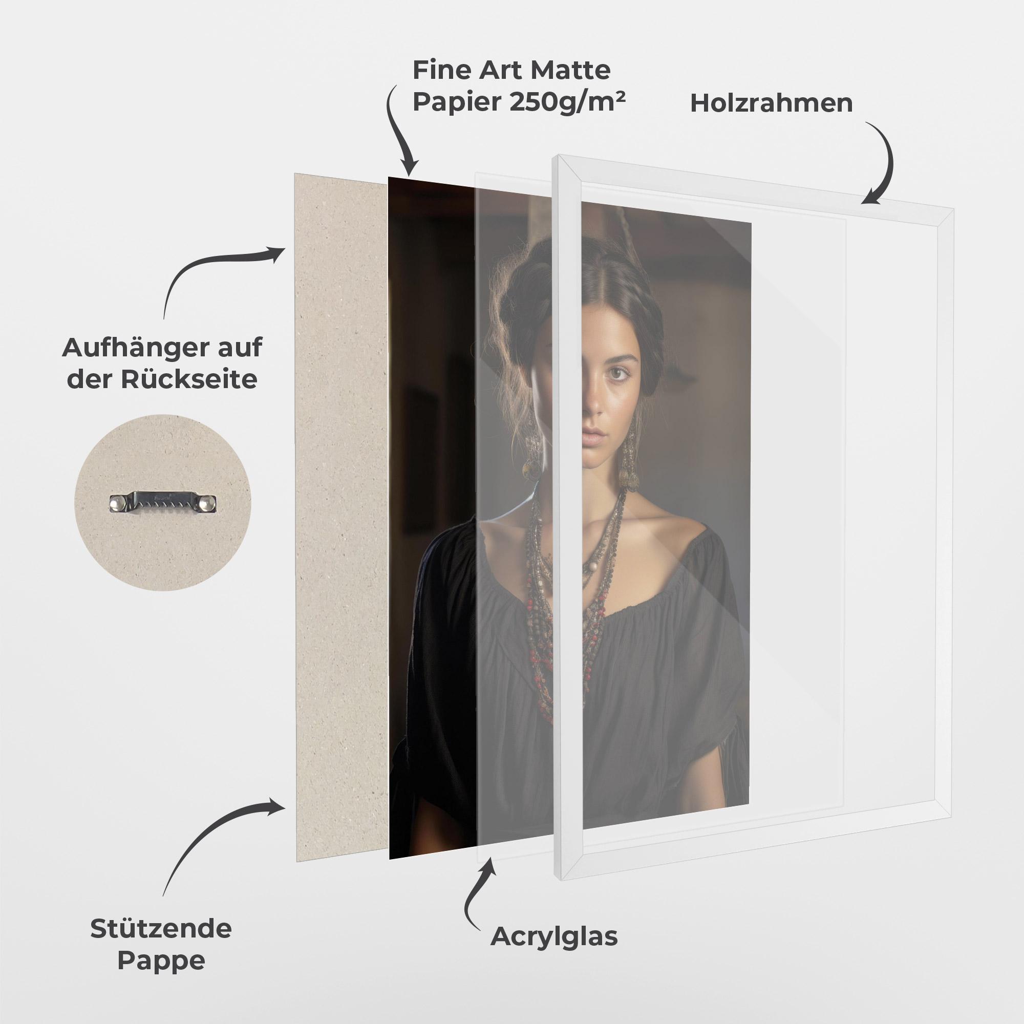 Gerahmte Poster Handmade Jewelry mockup 1