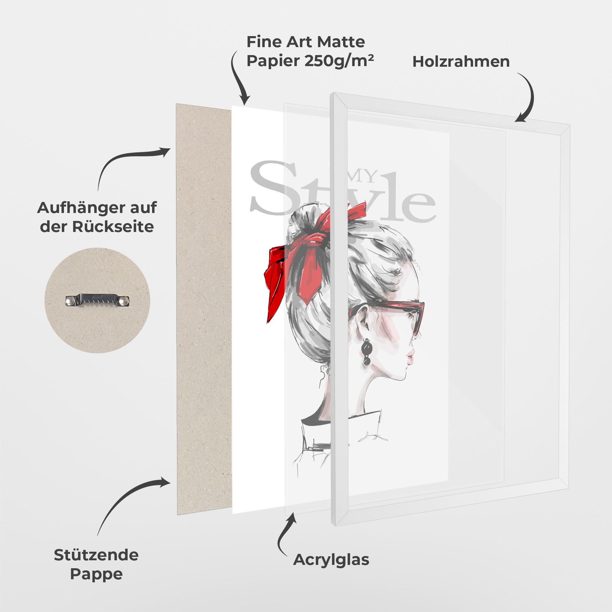 Gerahmte Poster My Style mockup 1