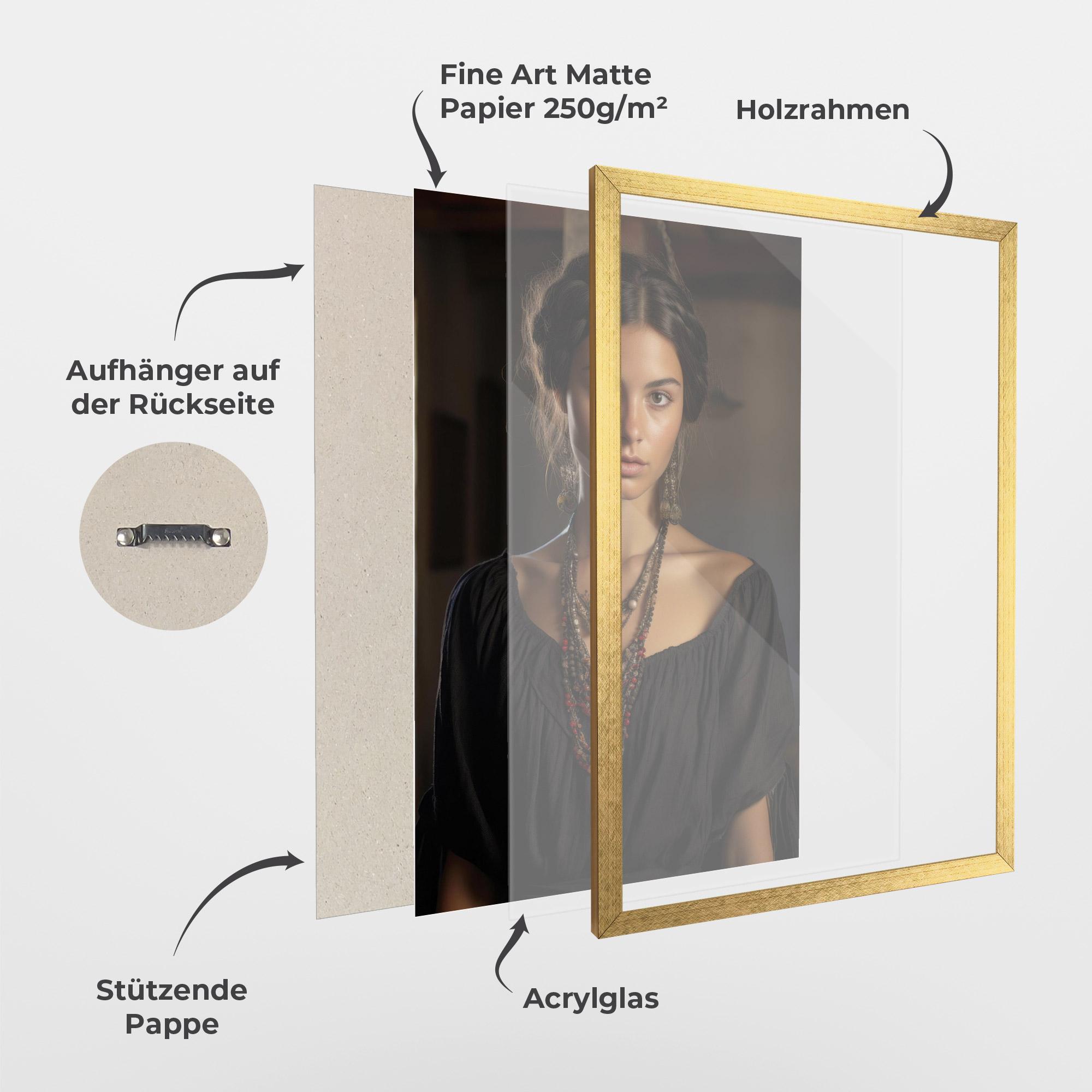 Gerahmte Poster Handmade Jewelry mockup 1