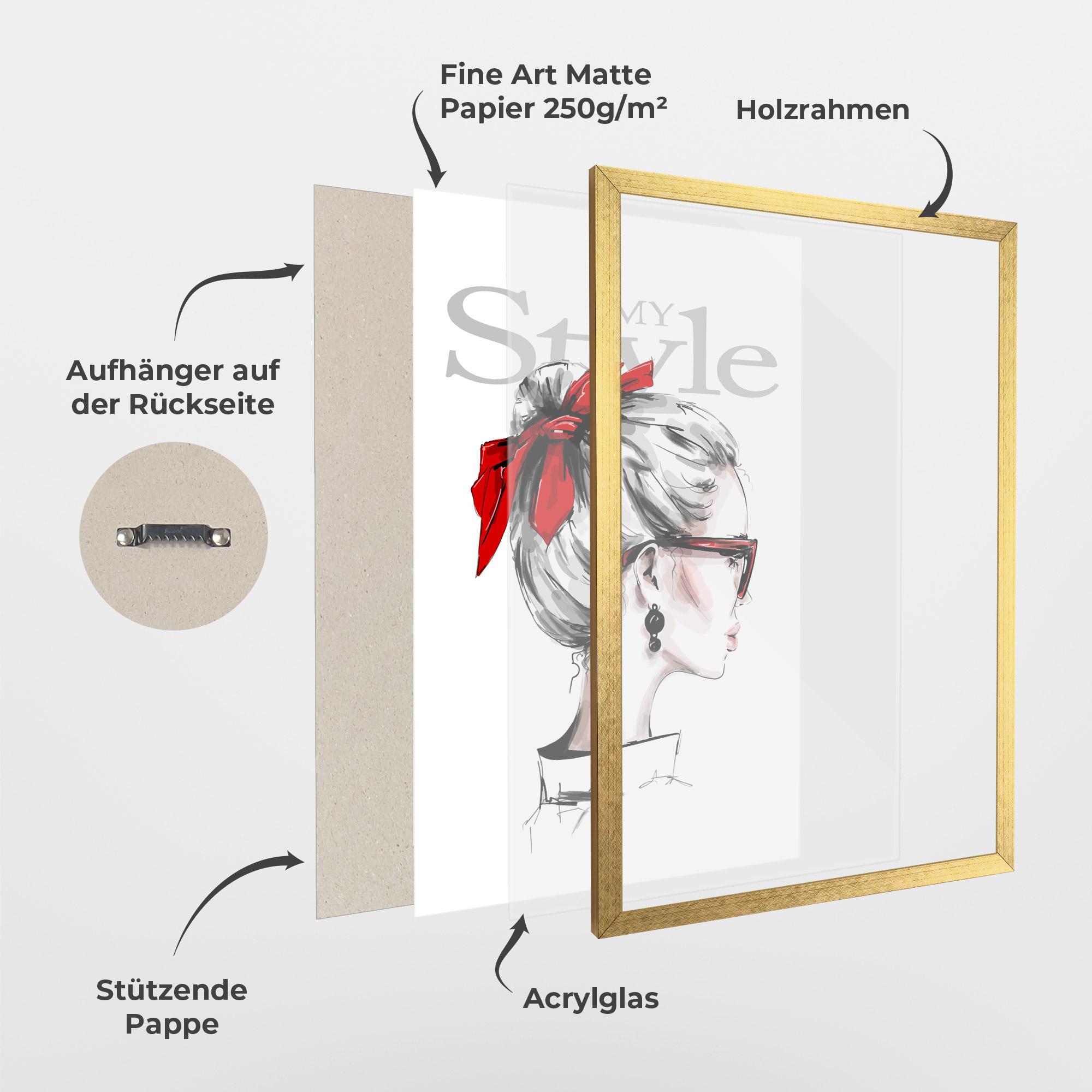 Gerahmte Poster My Style mockup 1