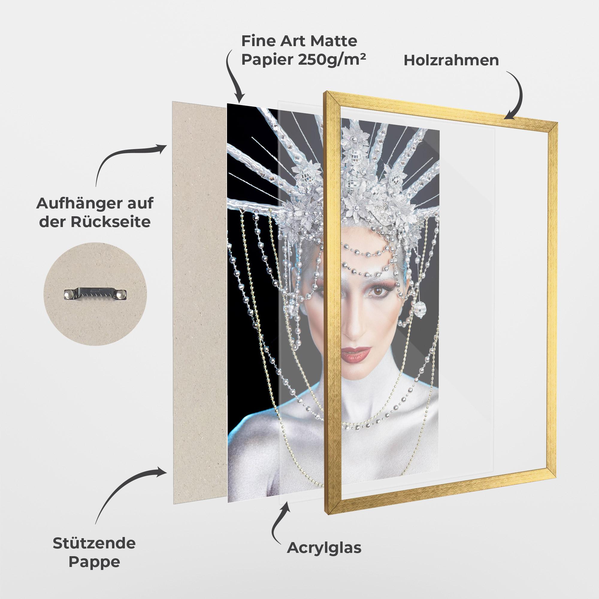 Gerahmte Poster Statue Liberty Accessory mockup 1