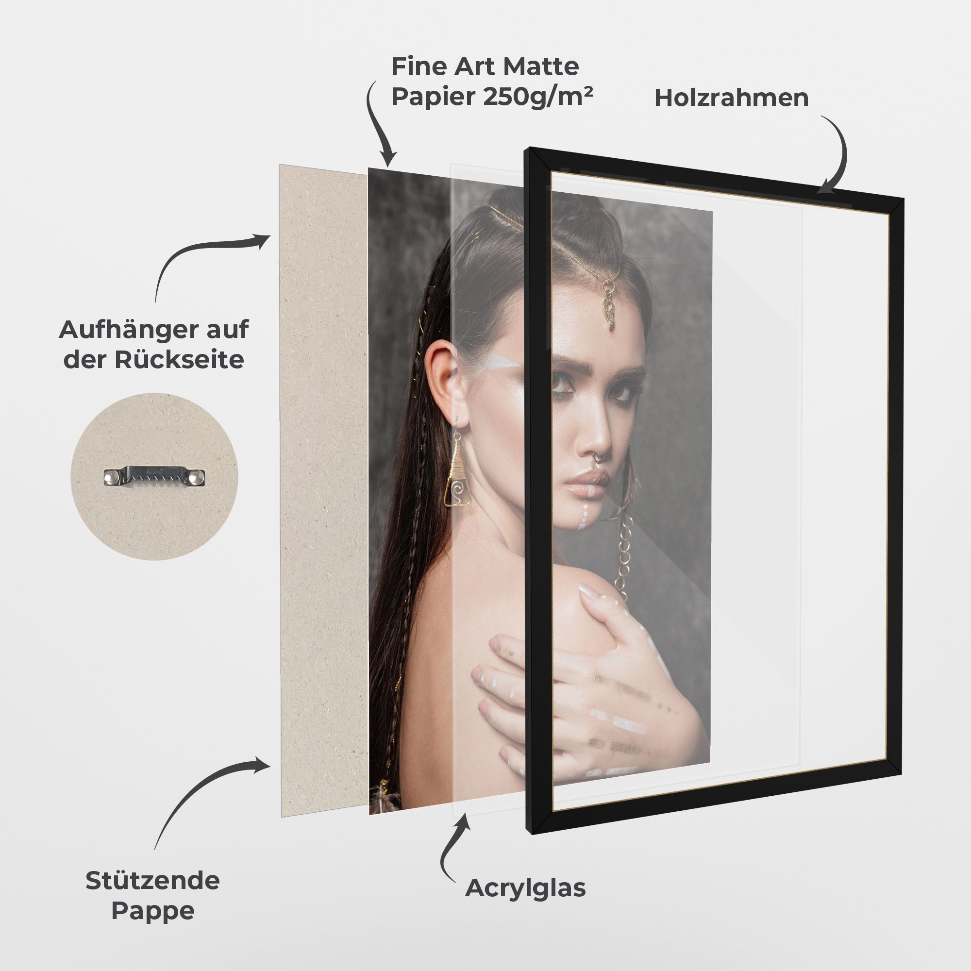 Gold Triangle Earring mockup 1