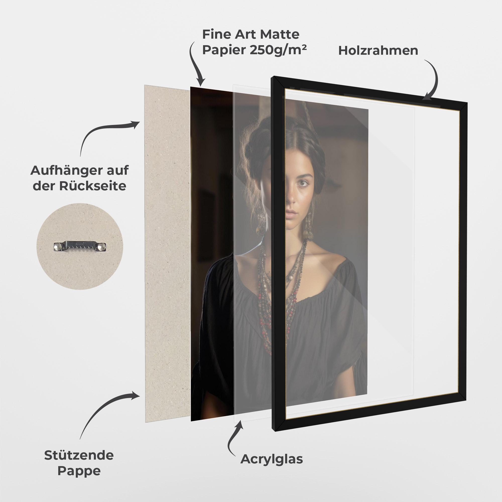 Gerahmte Poster Handmade Jewelry mockup 1