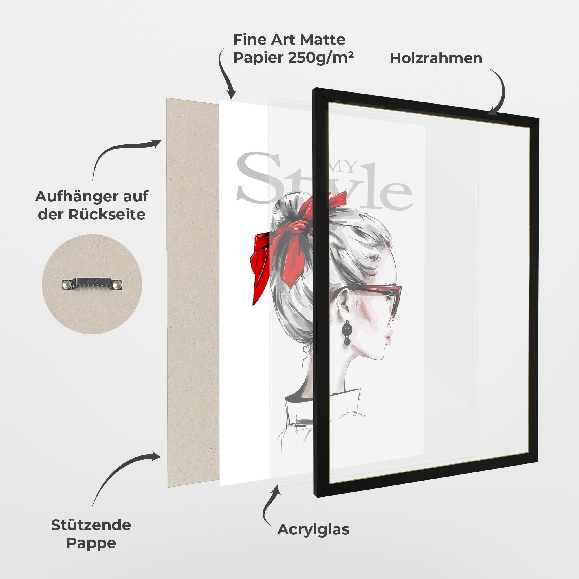 Gerahmte Poster My Style mockup 1