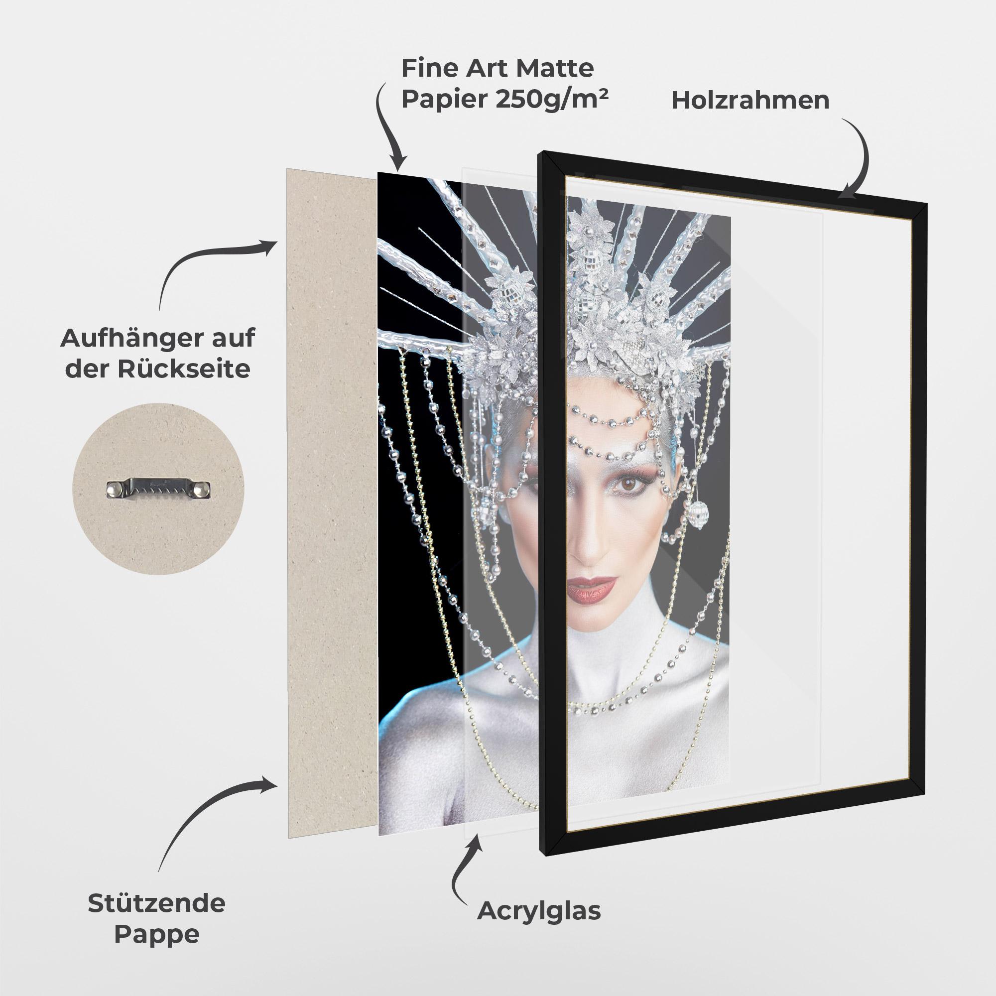 Gerahmte Poster Statue Liberty Accessory mockup 1