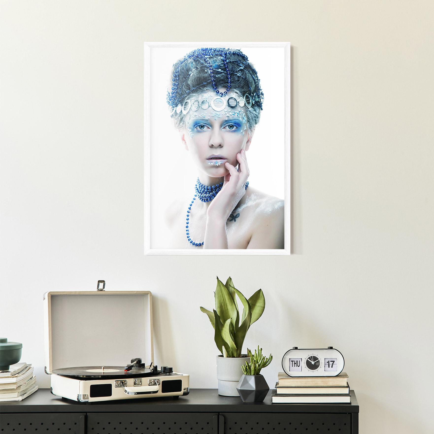Gerahmte Poster Blue Fairy Woman mockup 2