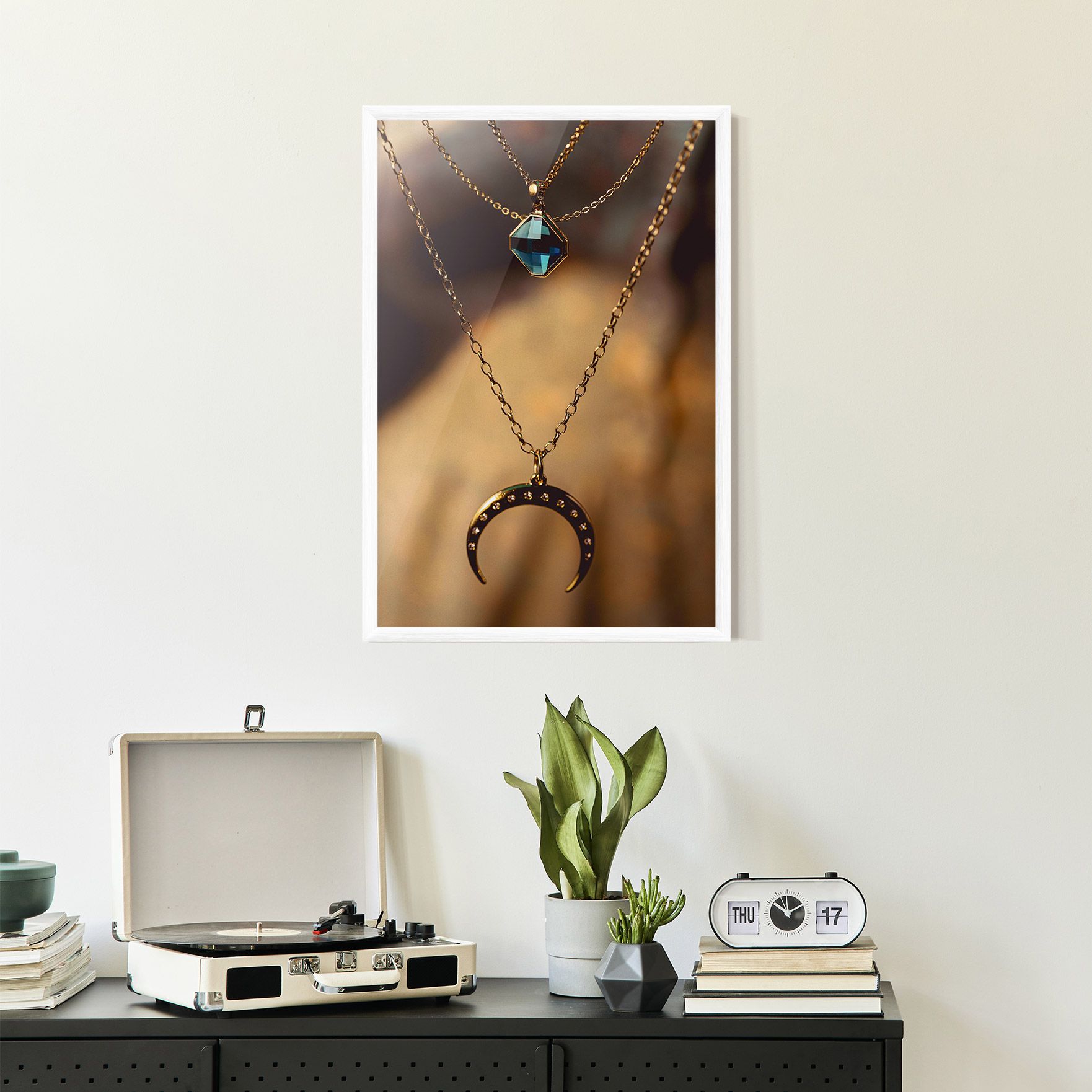 Moon Blue Necklace mockup 2