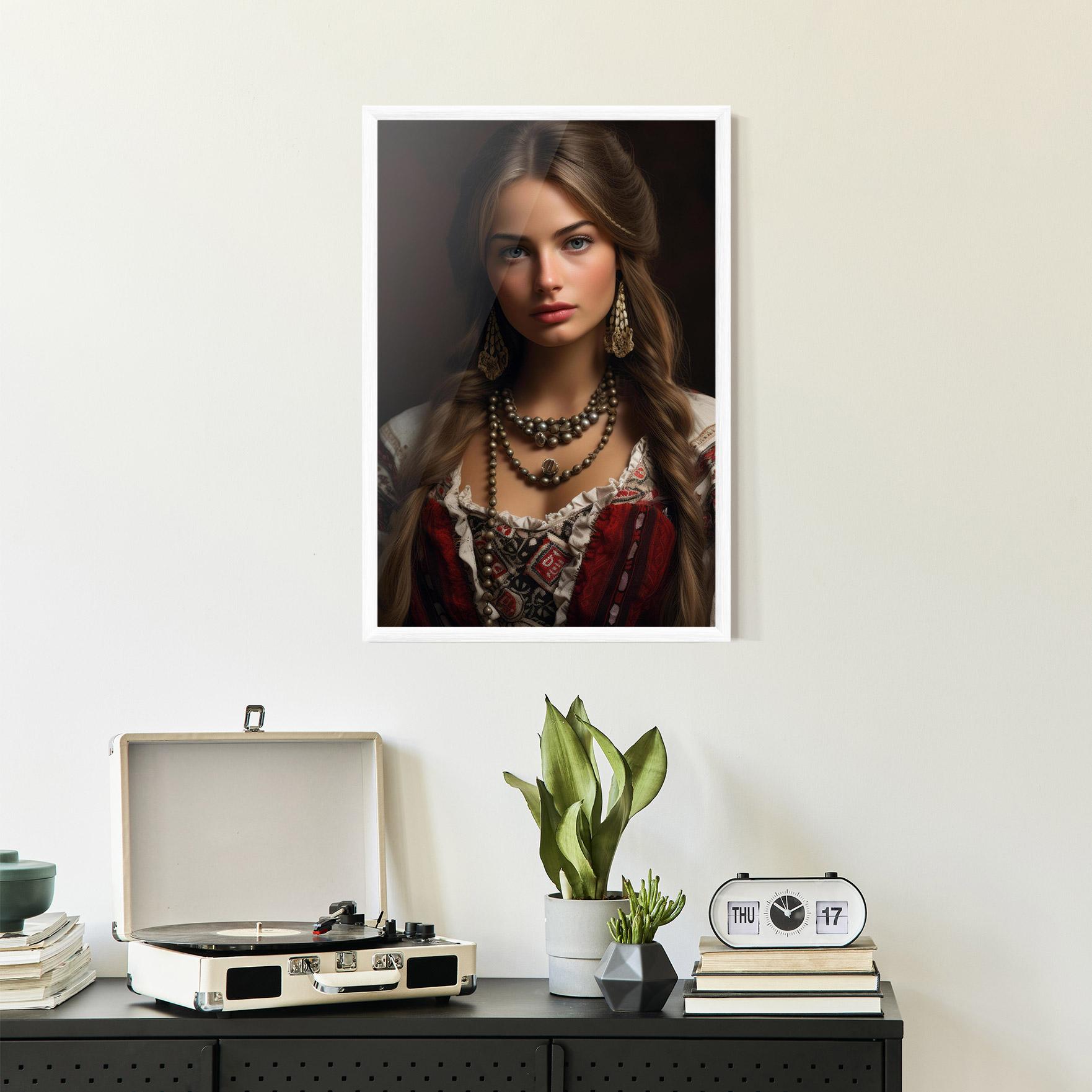 Gerahmte Poster Traditional Necklace mockup 2