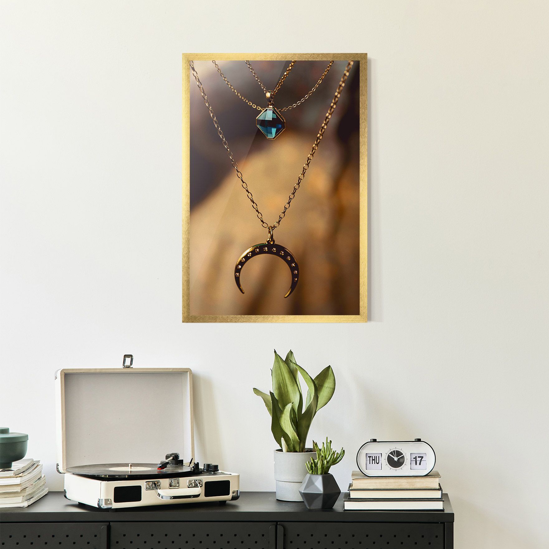 Moon Blue Necklace mockup 2