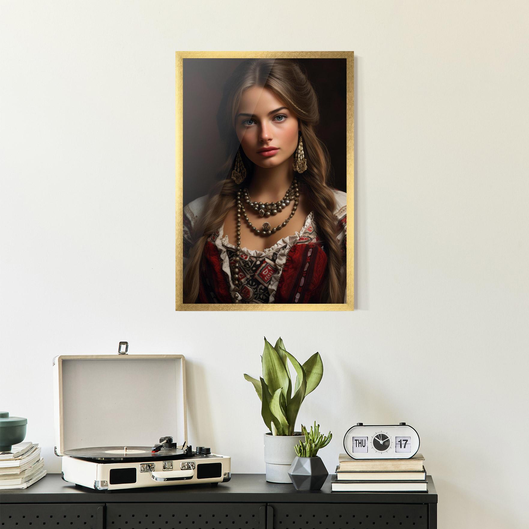 Gerahmte Poster Traditional Necklace mockup 2