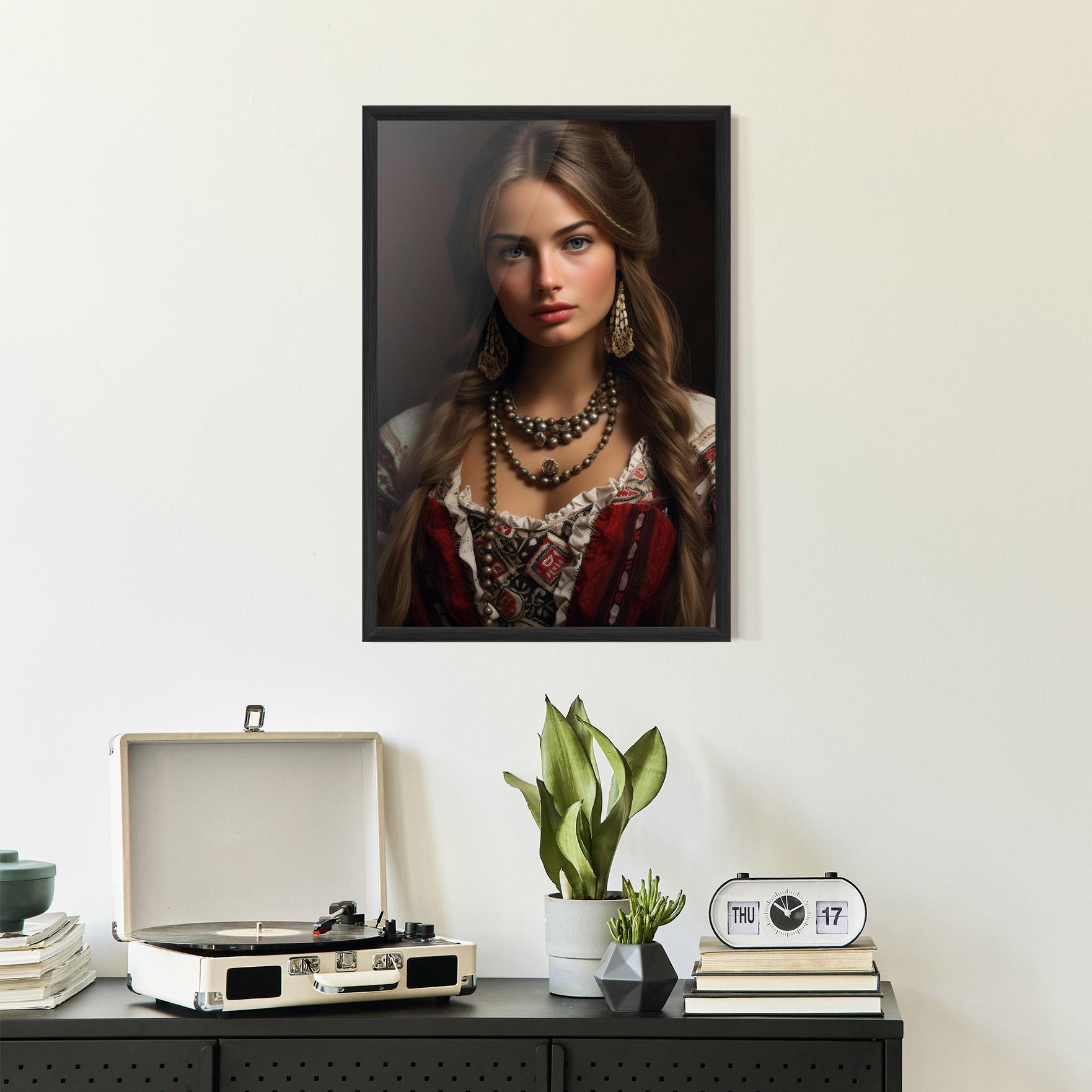 Gerahmte Poster Traditional Necklace mockup 2