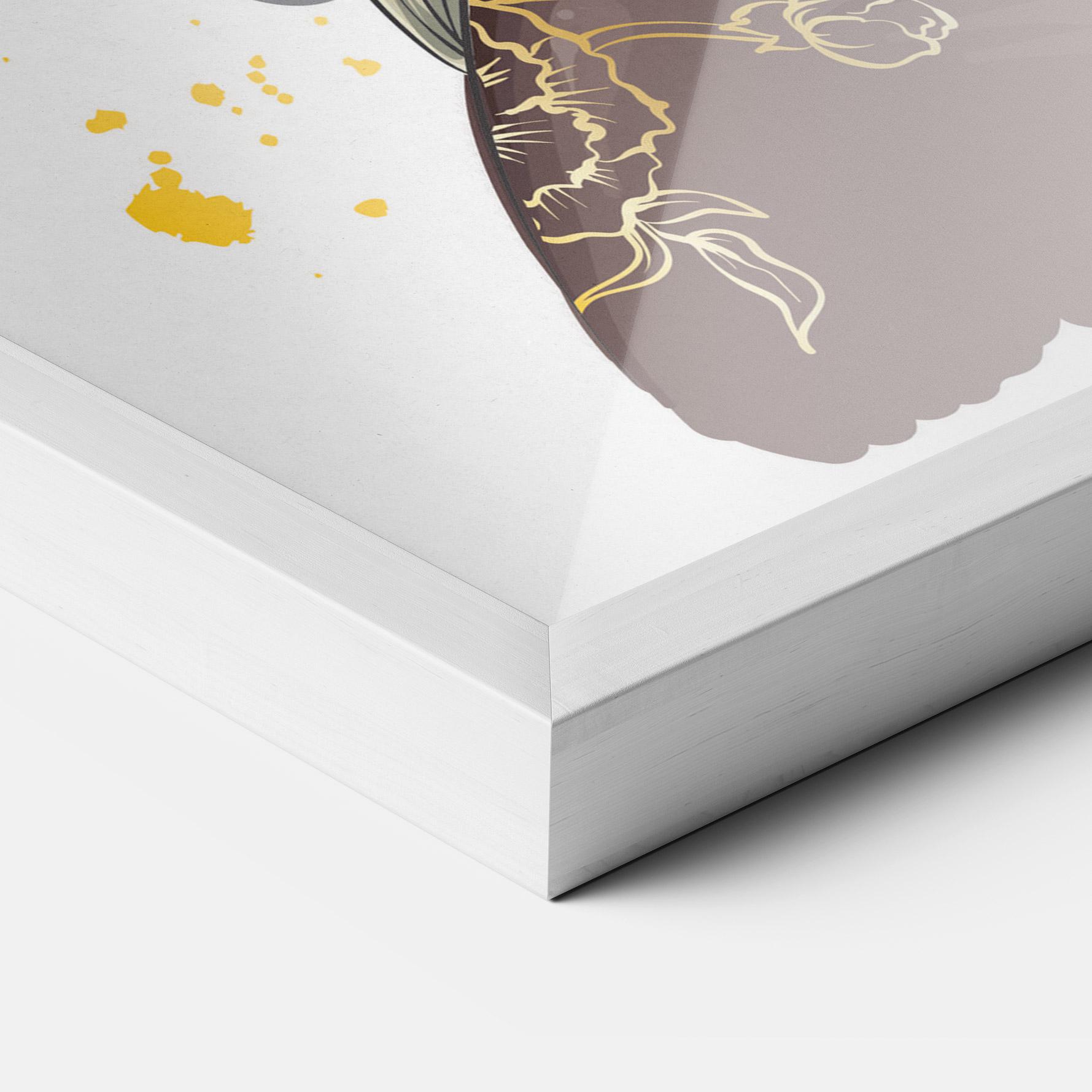 Gerahmte Poster Big Black Crown mockup 3