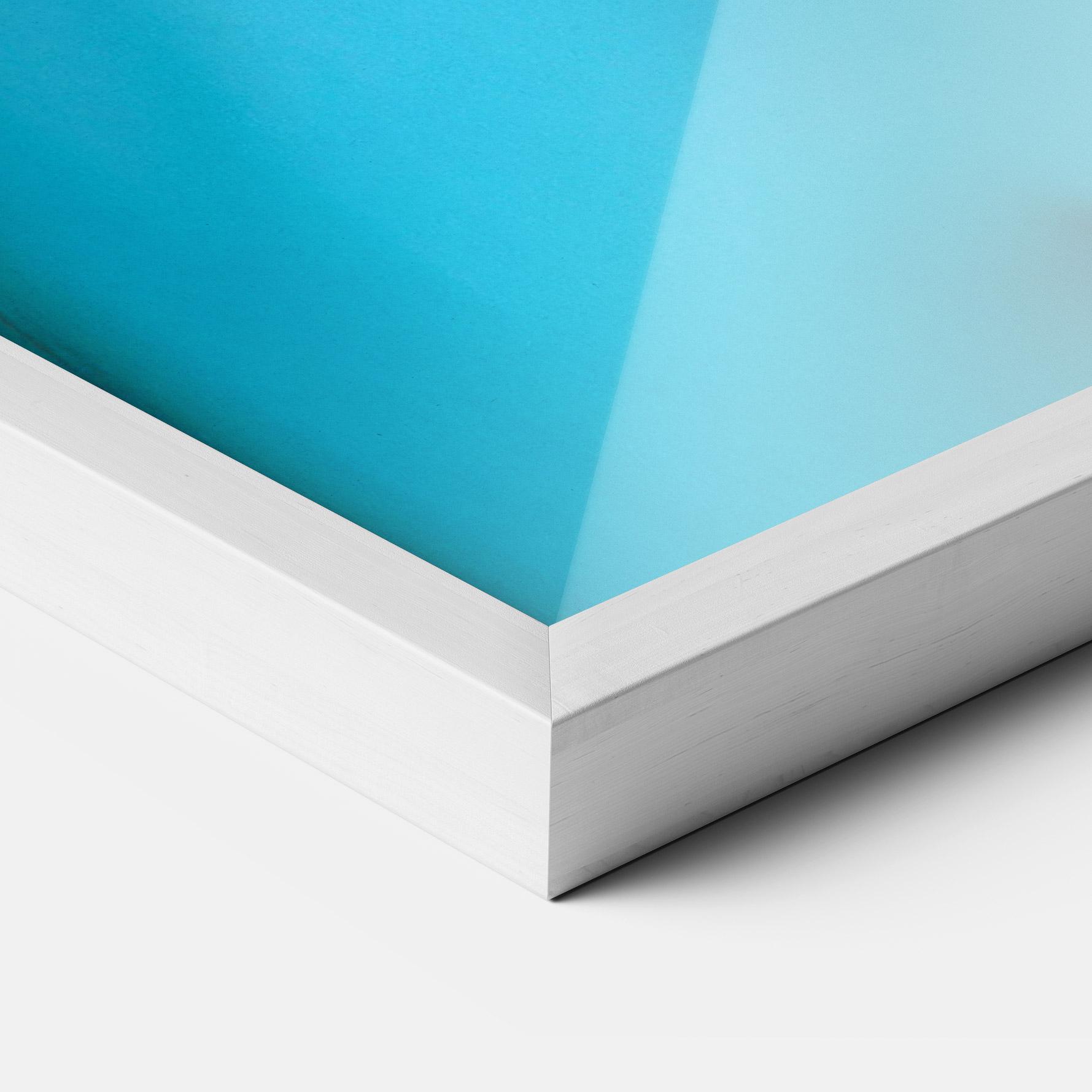 Gerahmte Poster Blue Light Earring mockup 3