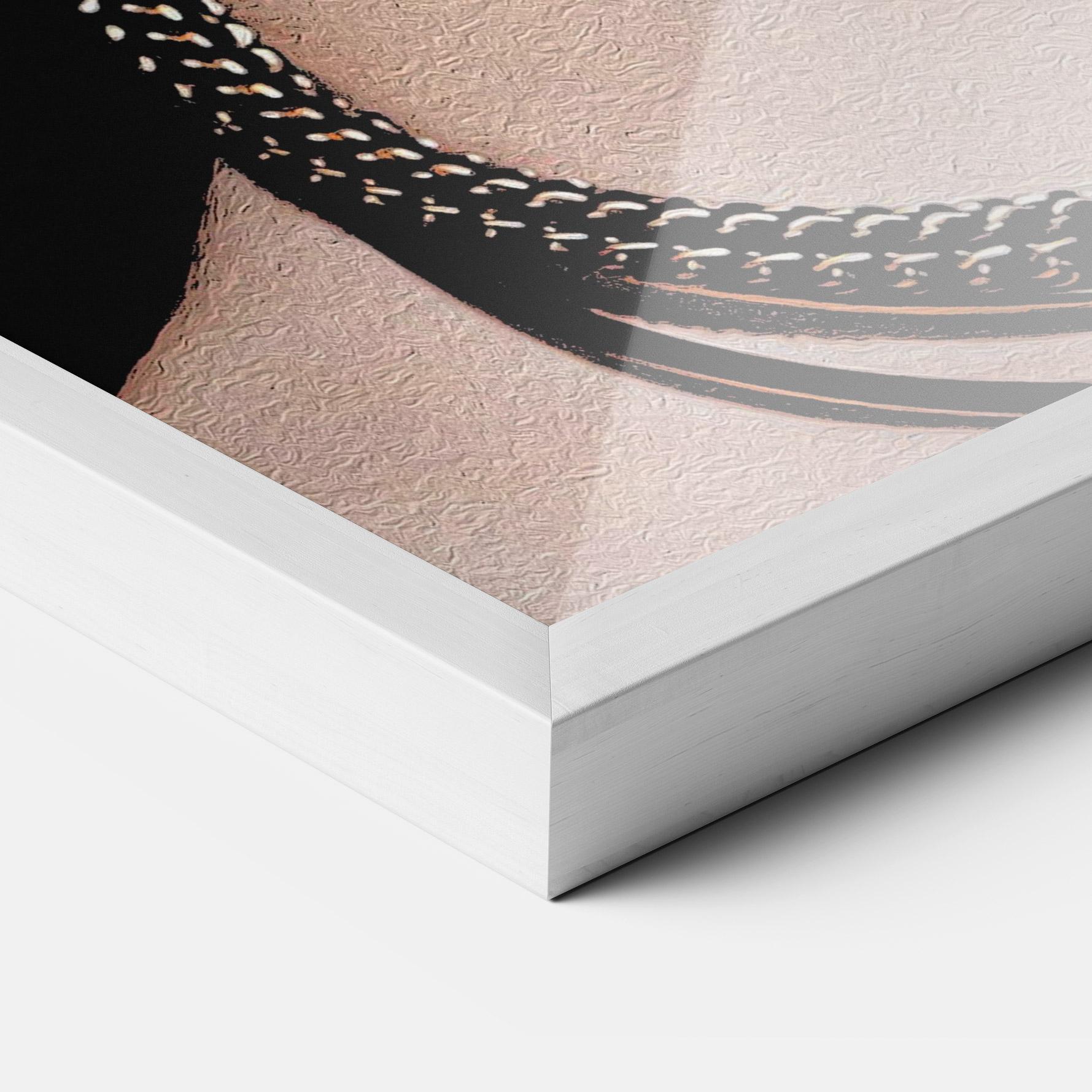 Gerahmte Poster Gold Necklace mockup 3