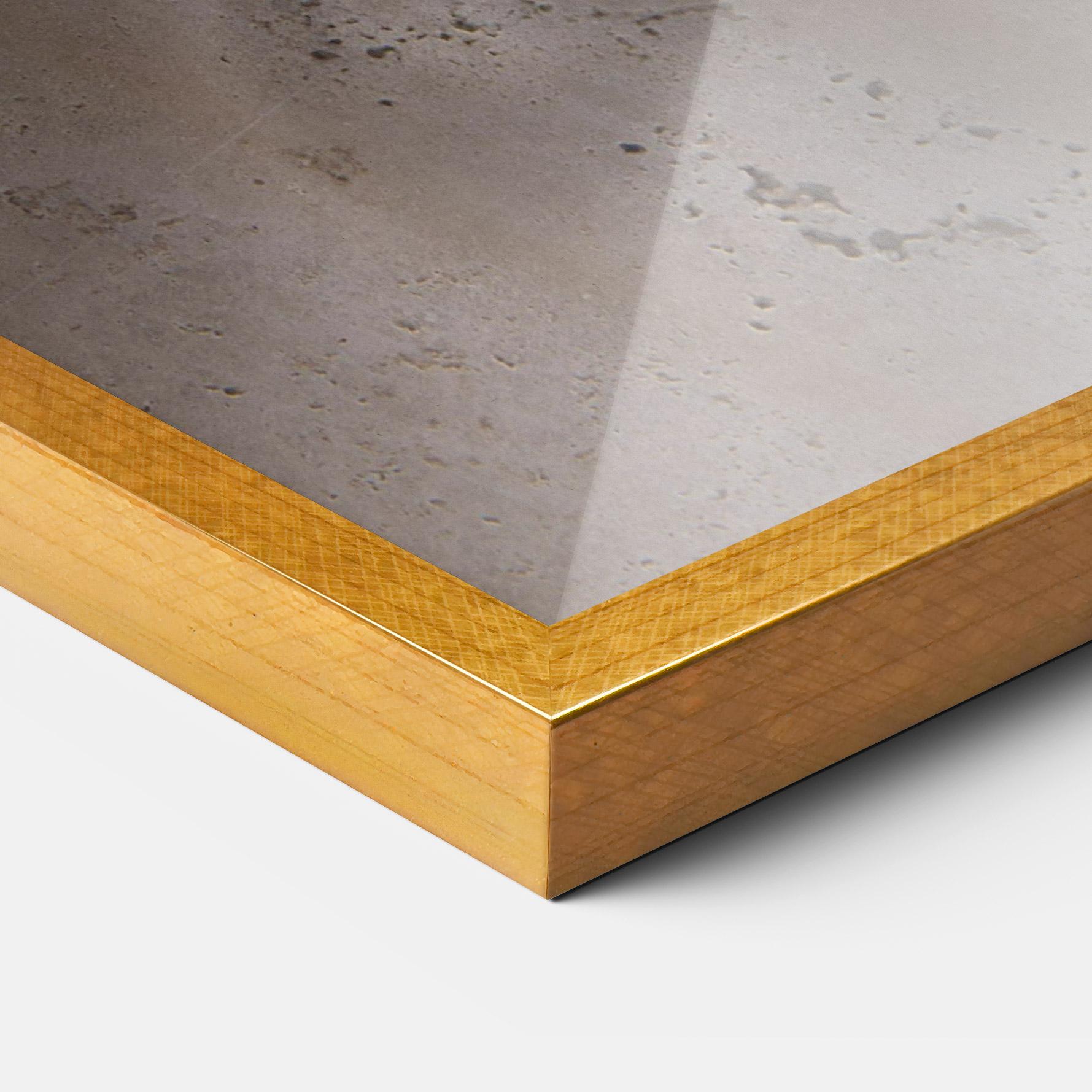 Gerahmte Poster Abstract Gold Chain mockup 3