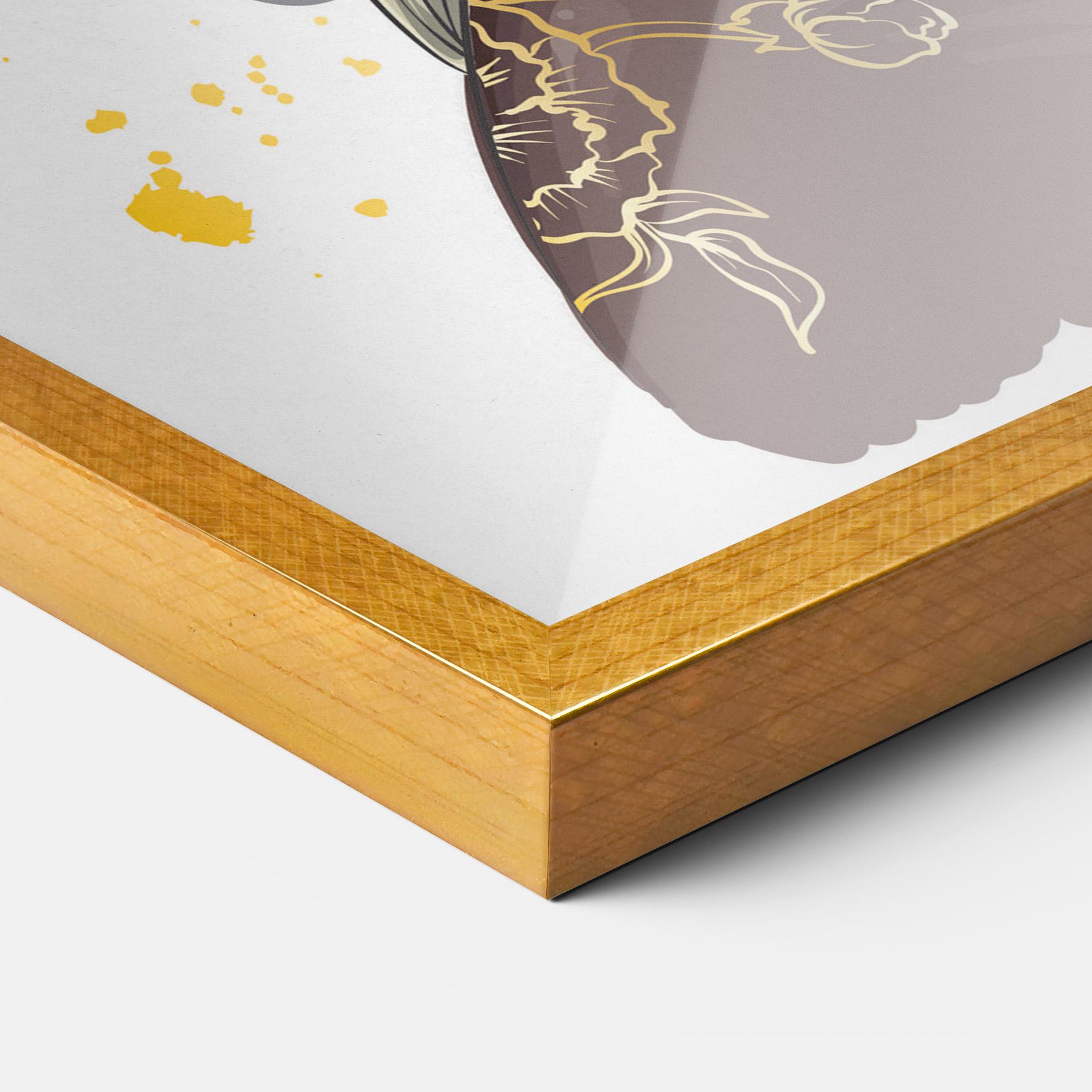 Gerahmte Poster Big Black Crown mockup 3