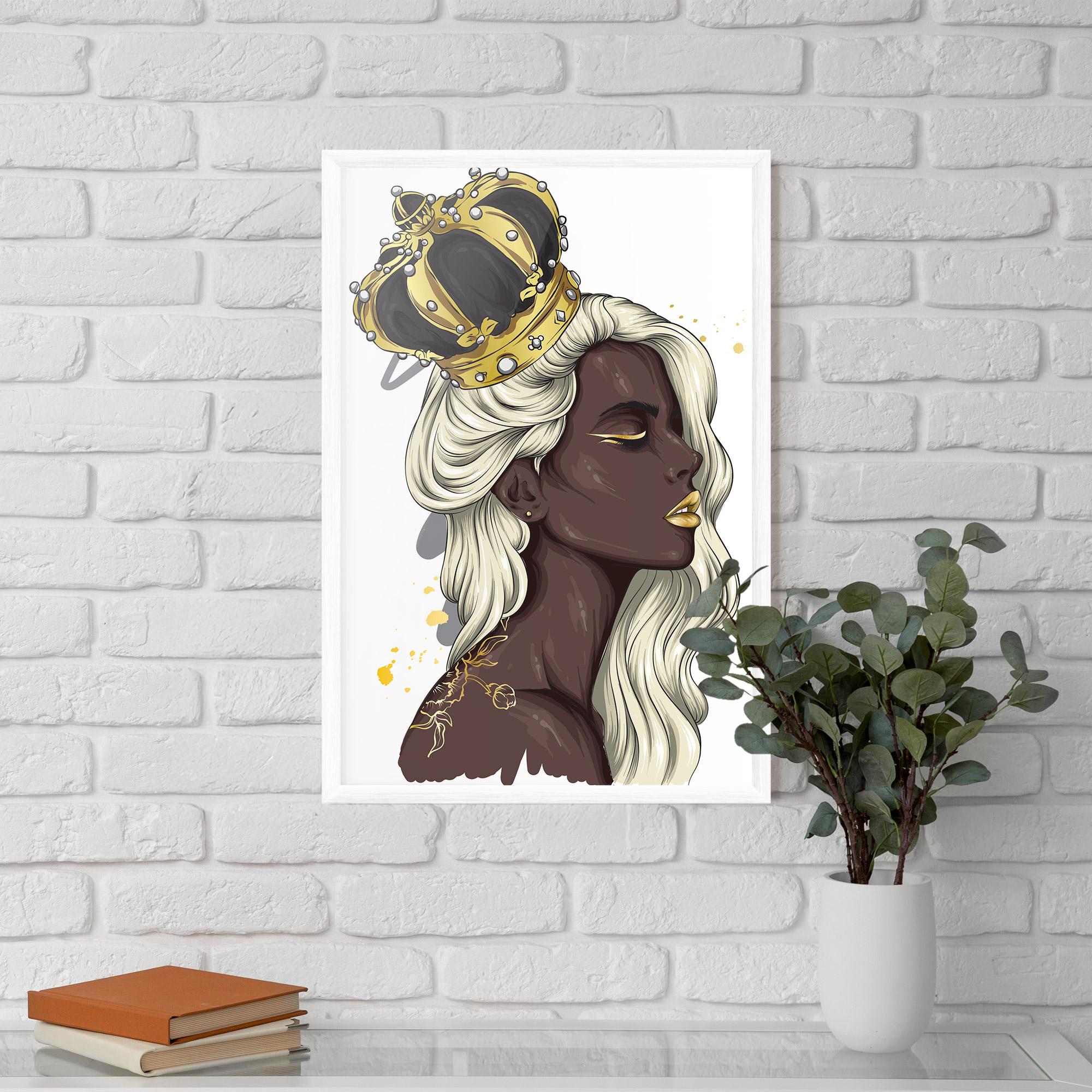 Gerahmte Poster Big Black Crown mockup 5