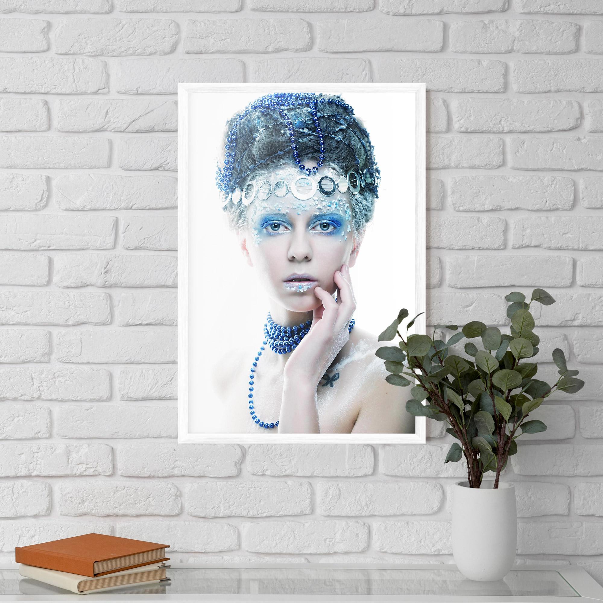 Gerahmte Poster Blue Fairy Woman mockup 5