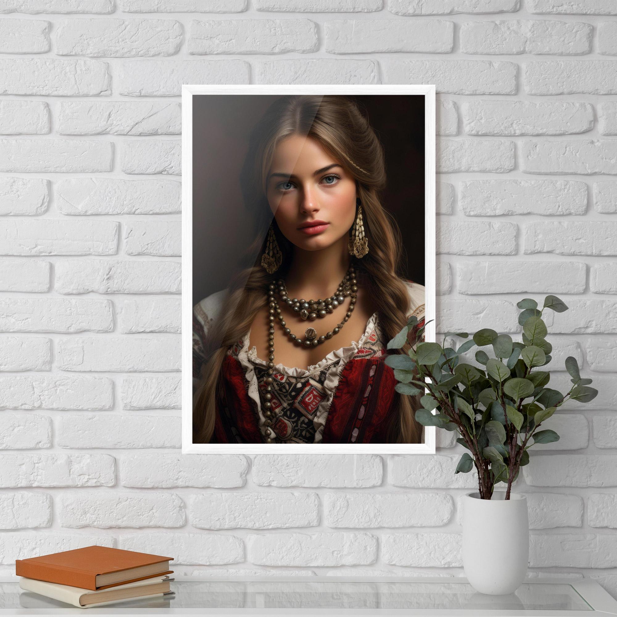 Gerahmte Poster Traditional Necklace mockup 5