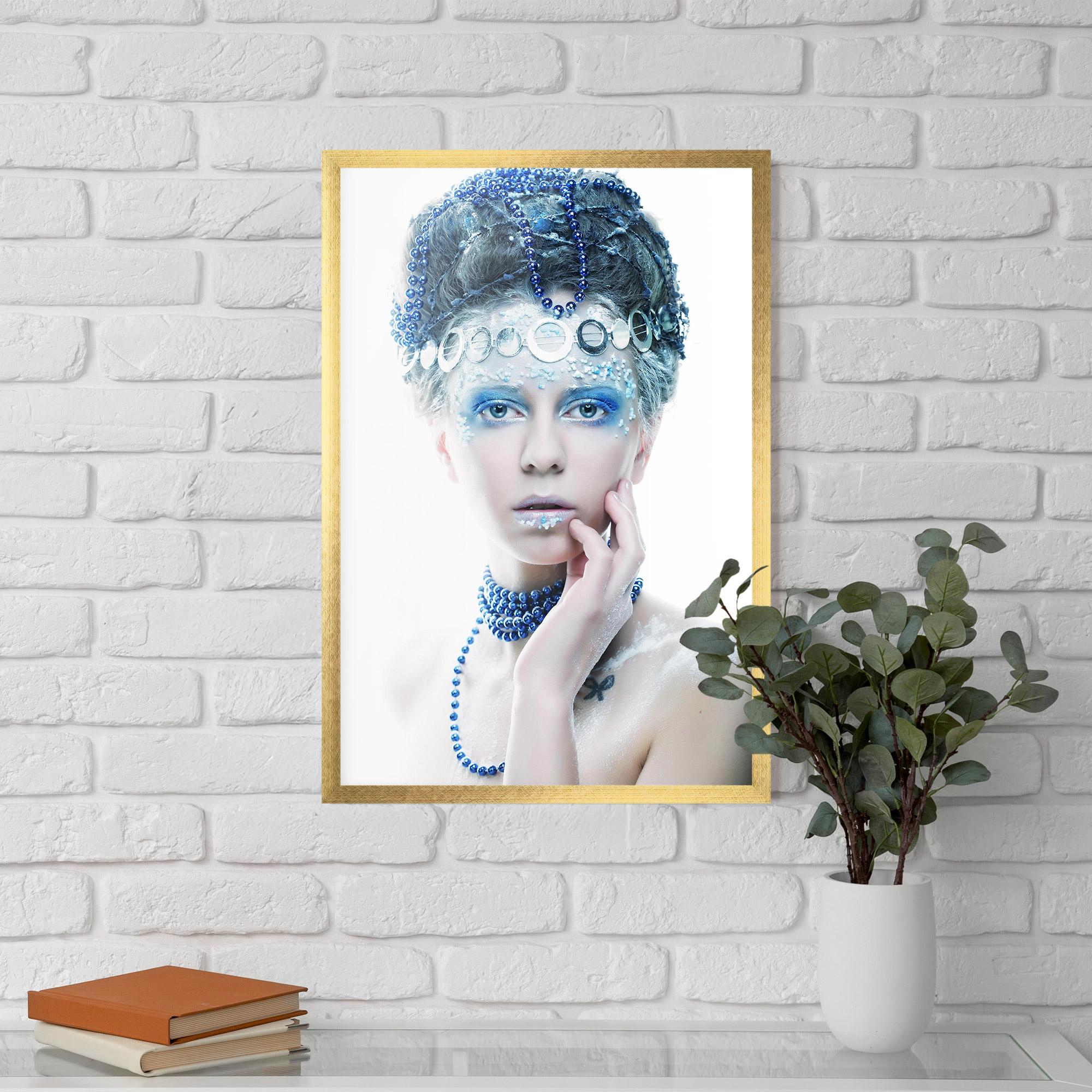 Gerahmte Poster Blue Fairy Woman mockup 5
