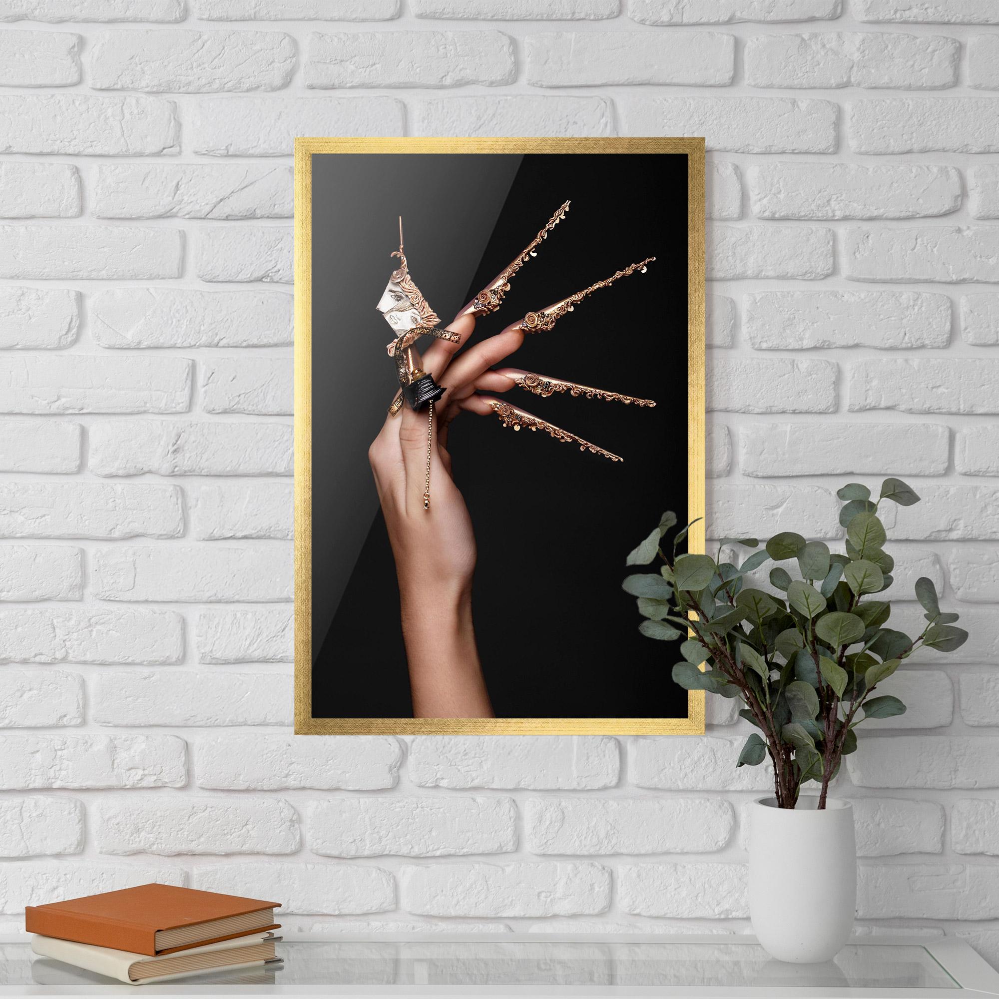 Gerahmte Poster Creative Design Nails mockup 5