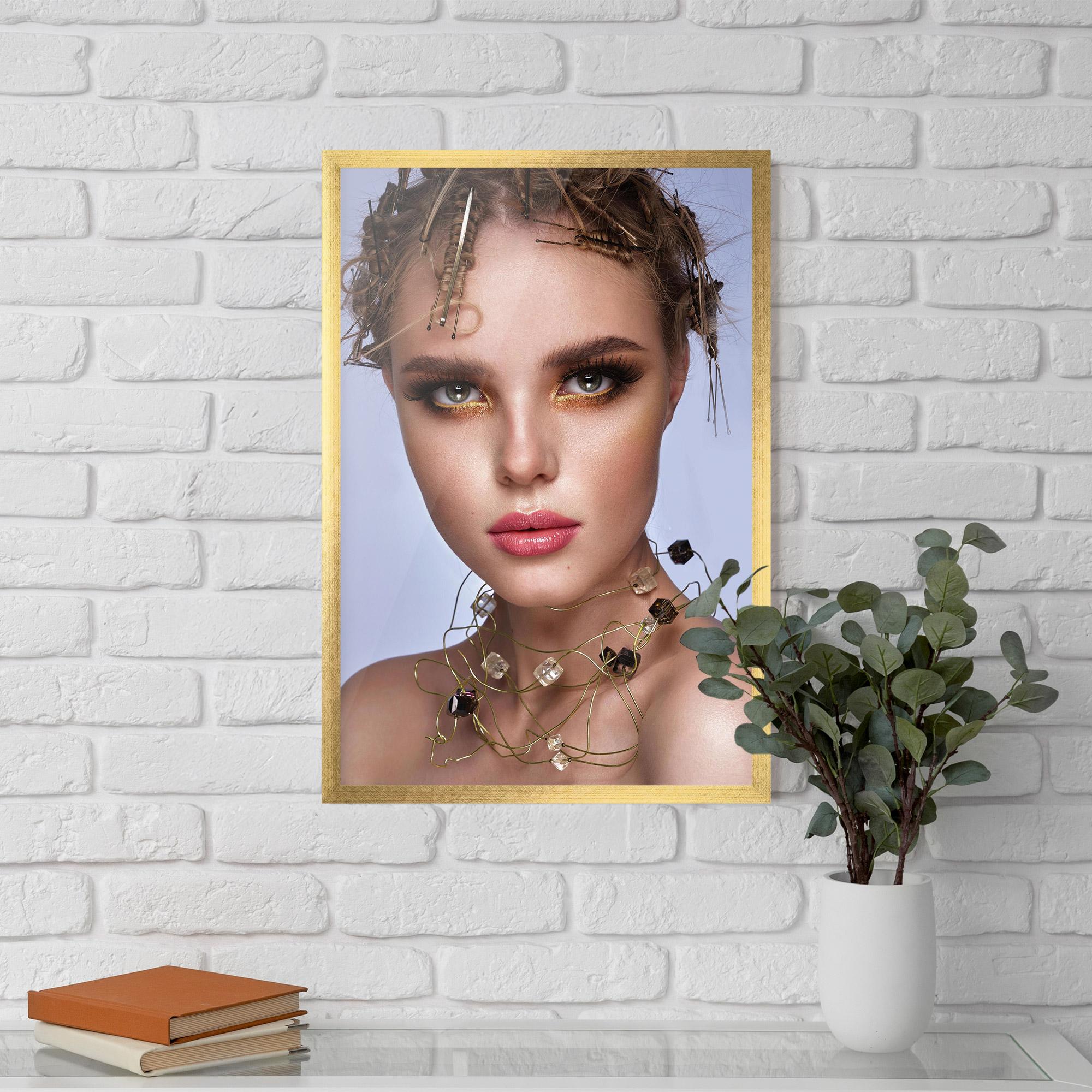 Gerahmte Poster Gold Abstract Accessory mockup 5