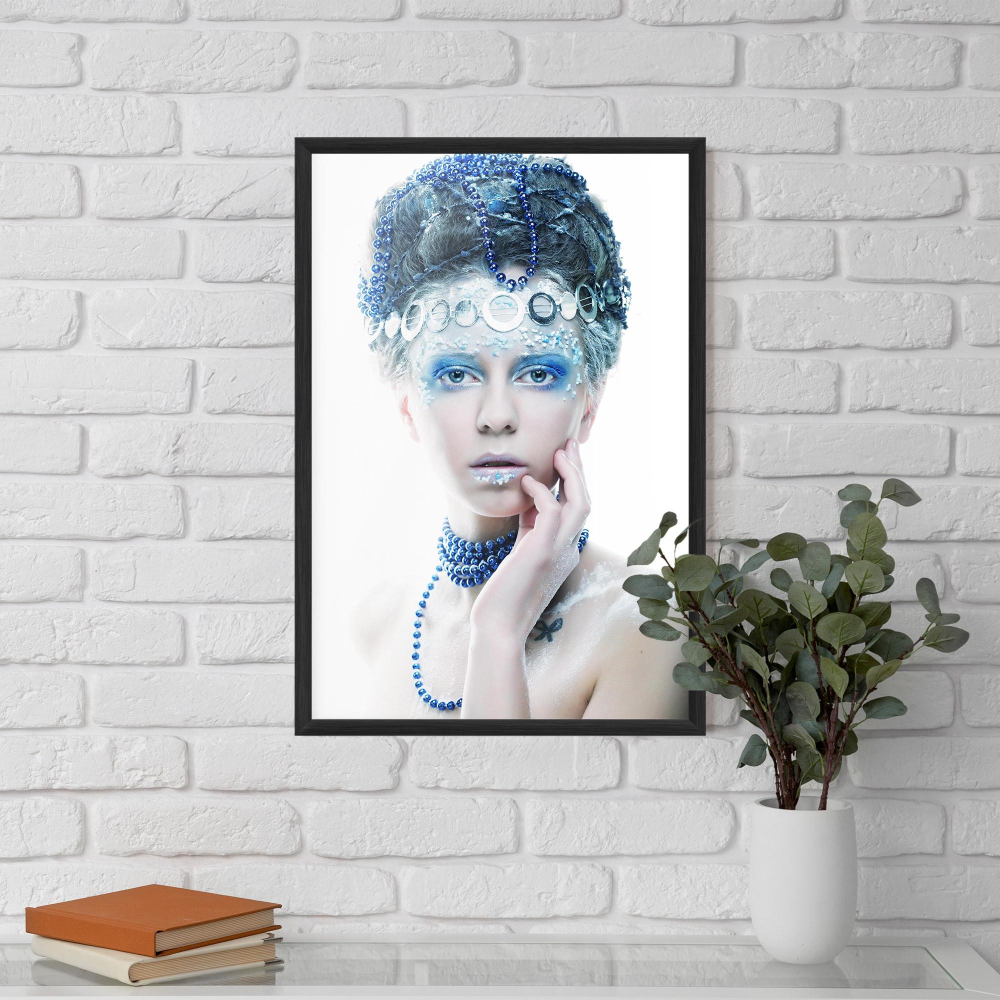 Gerahmte Poster Blue Fairy Woman mockup 5