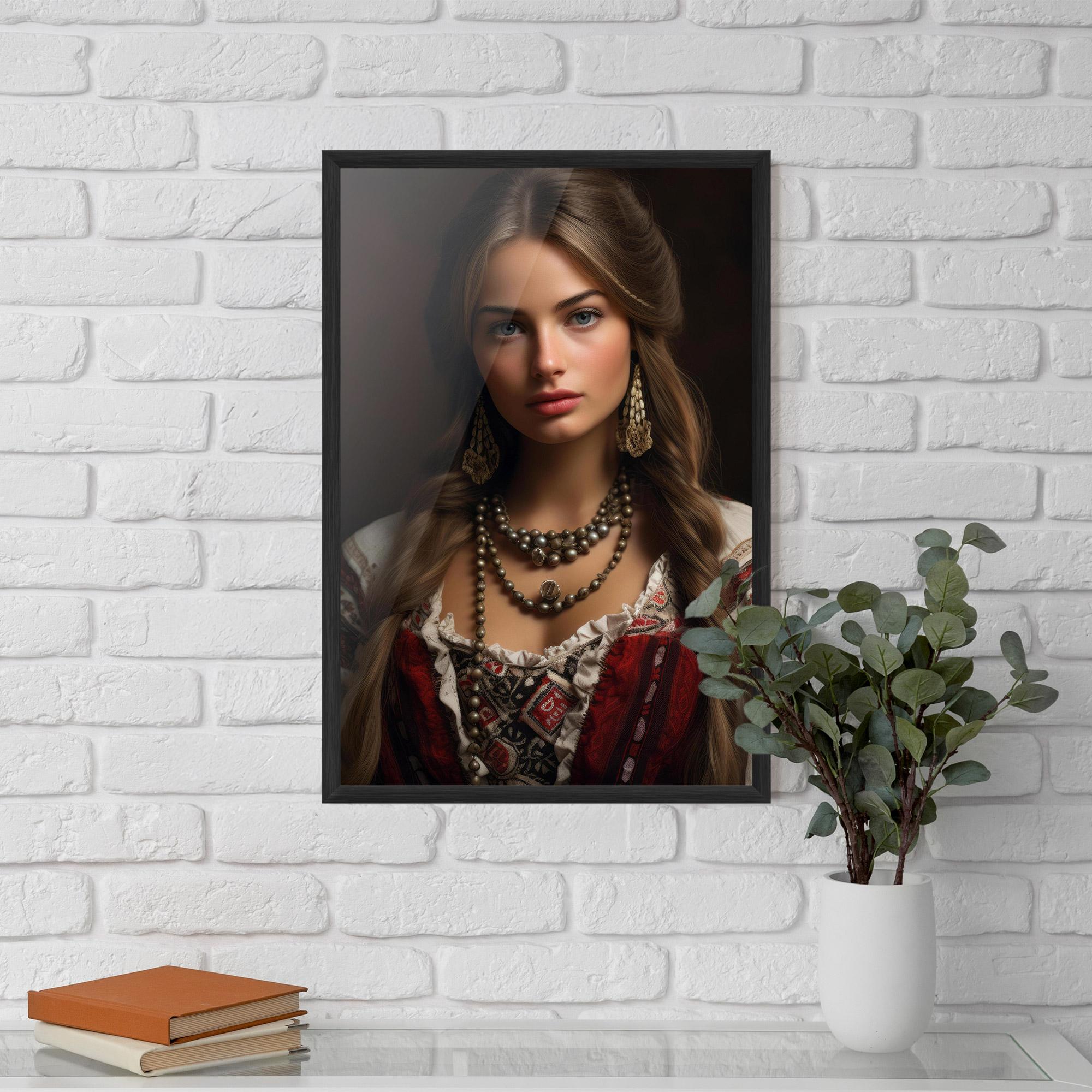 Gerahmte Poster Traditional Necklace mockup 5