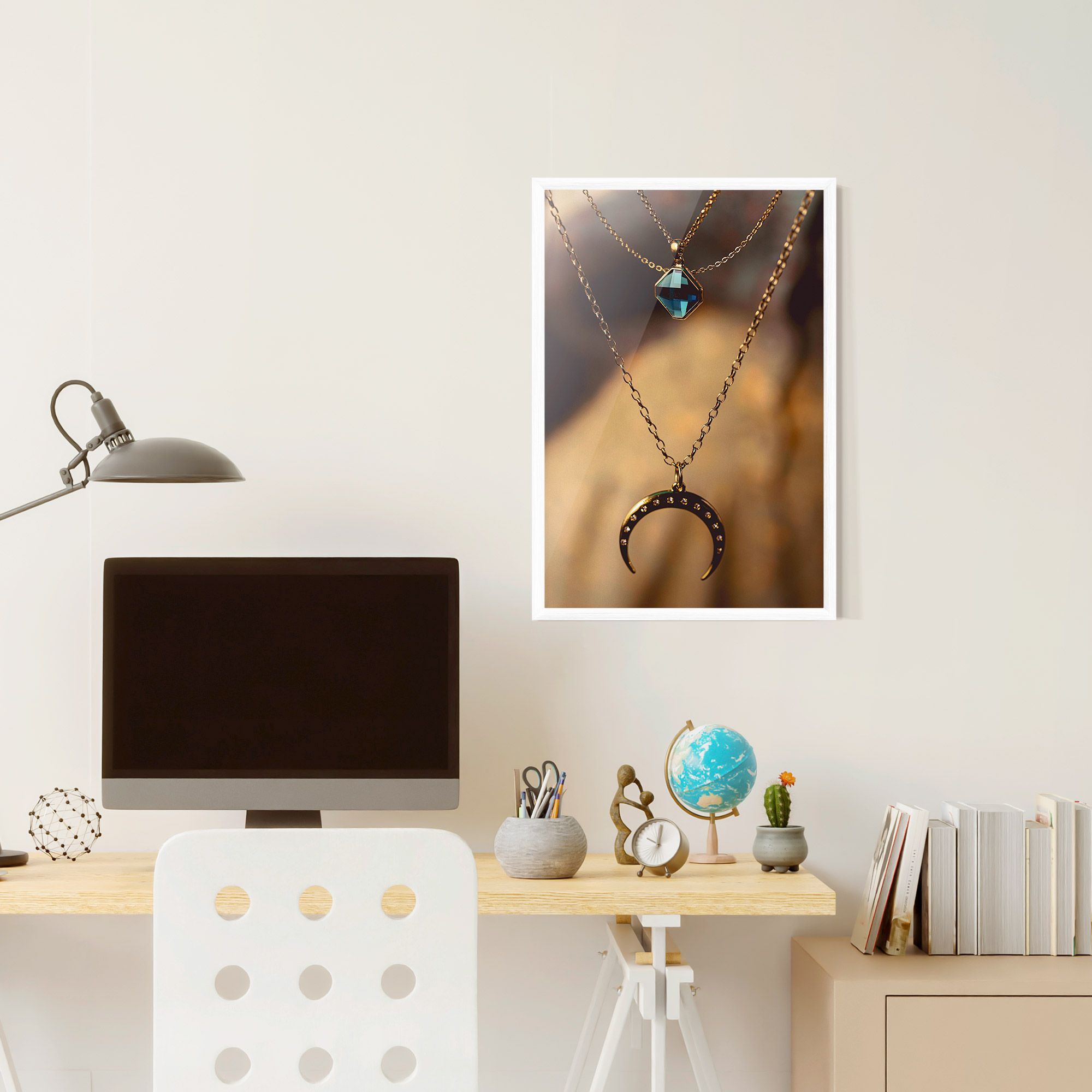Moon Blue Necklace mockup 6
