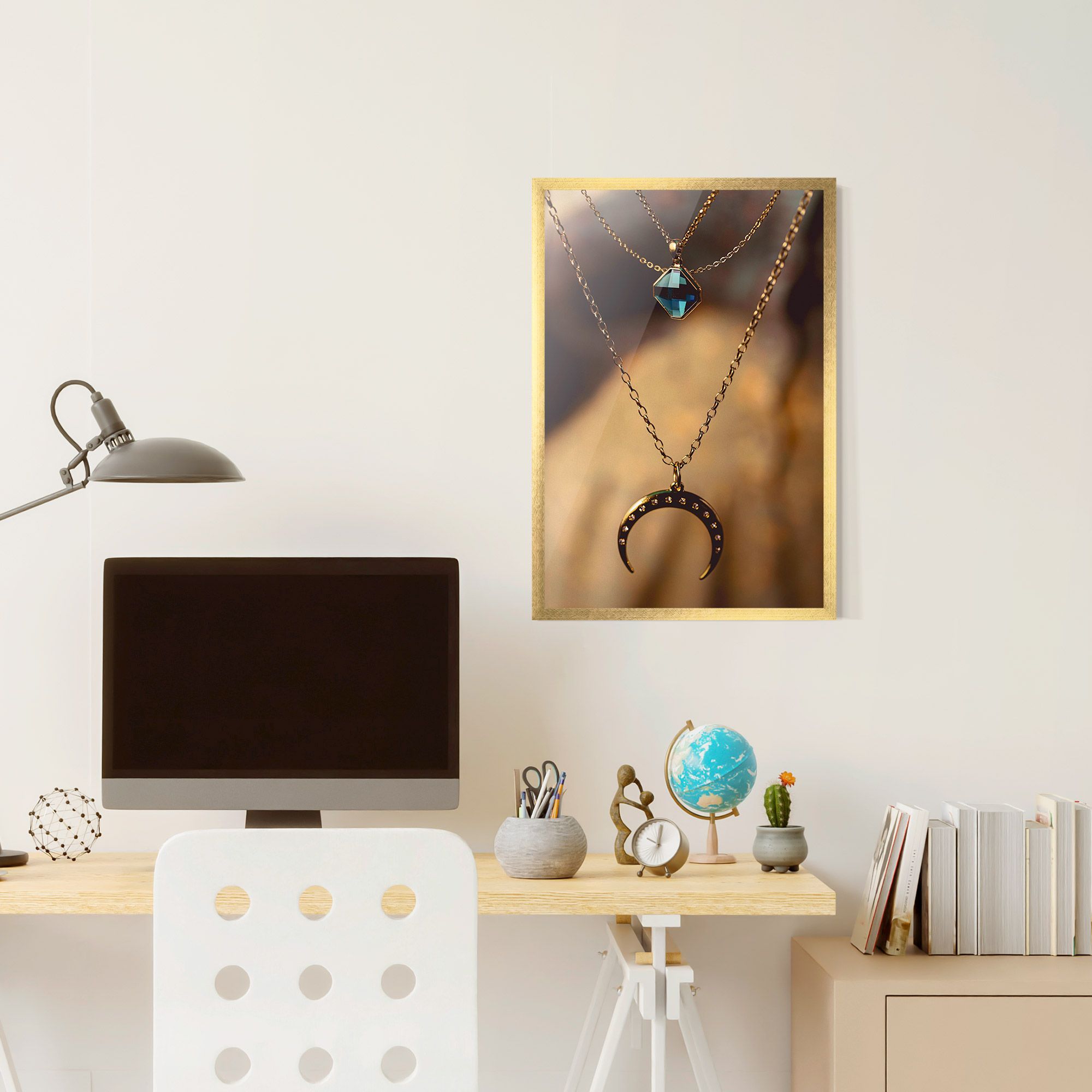 Moon Blue Necklace mockup 6