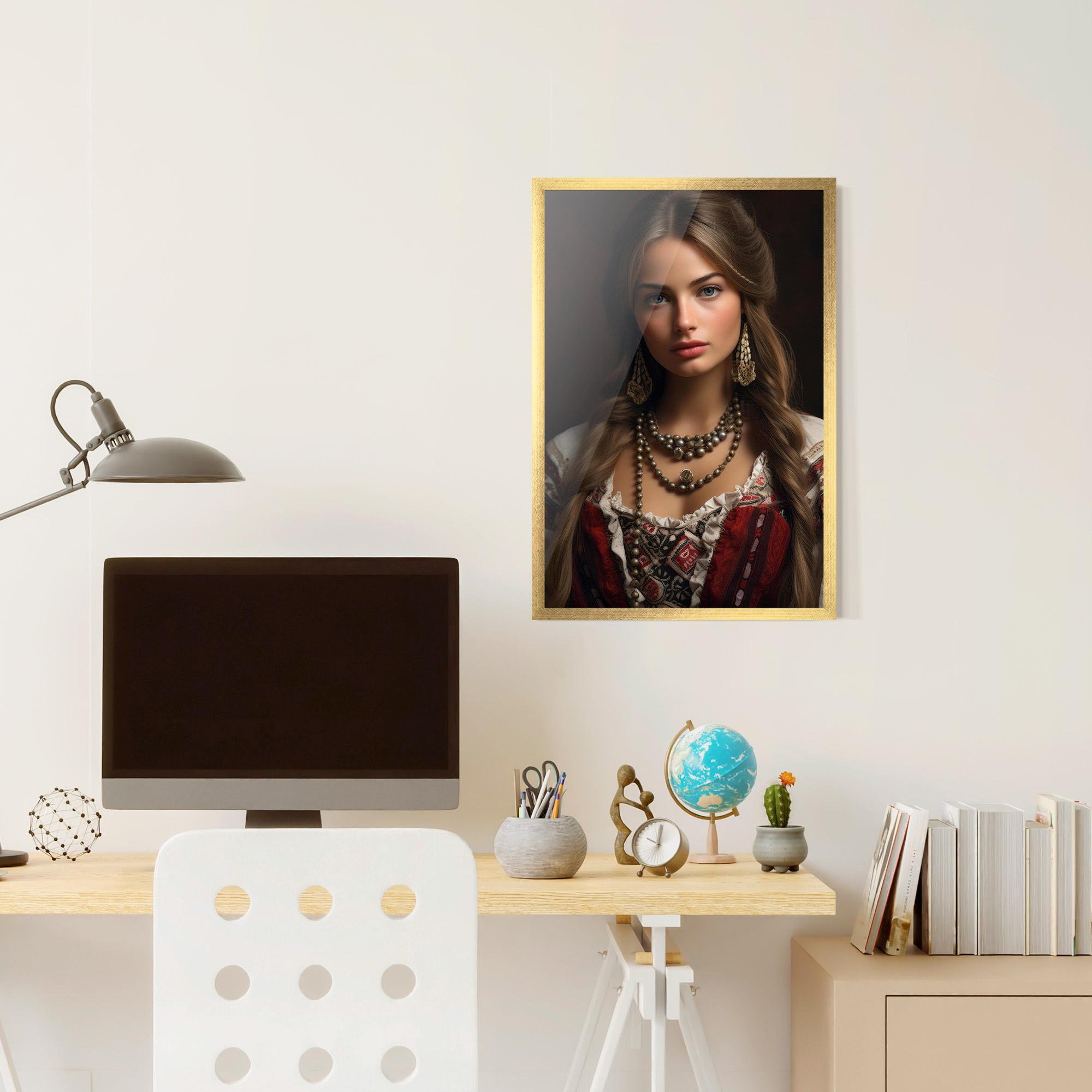 Gerahmte Poster Traditional Necklace mockup 6