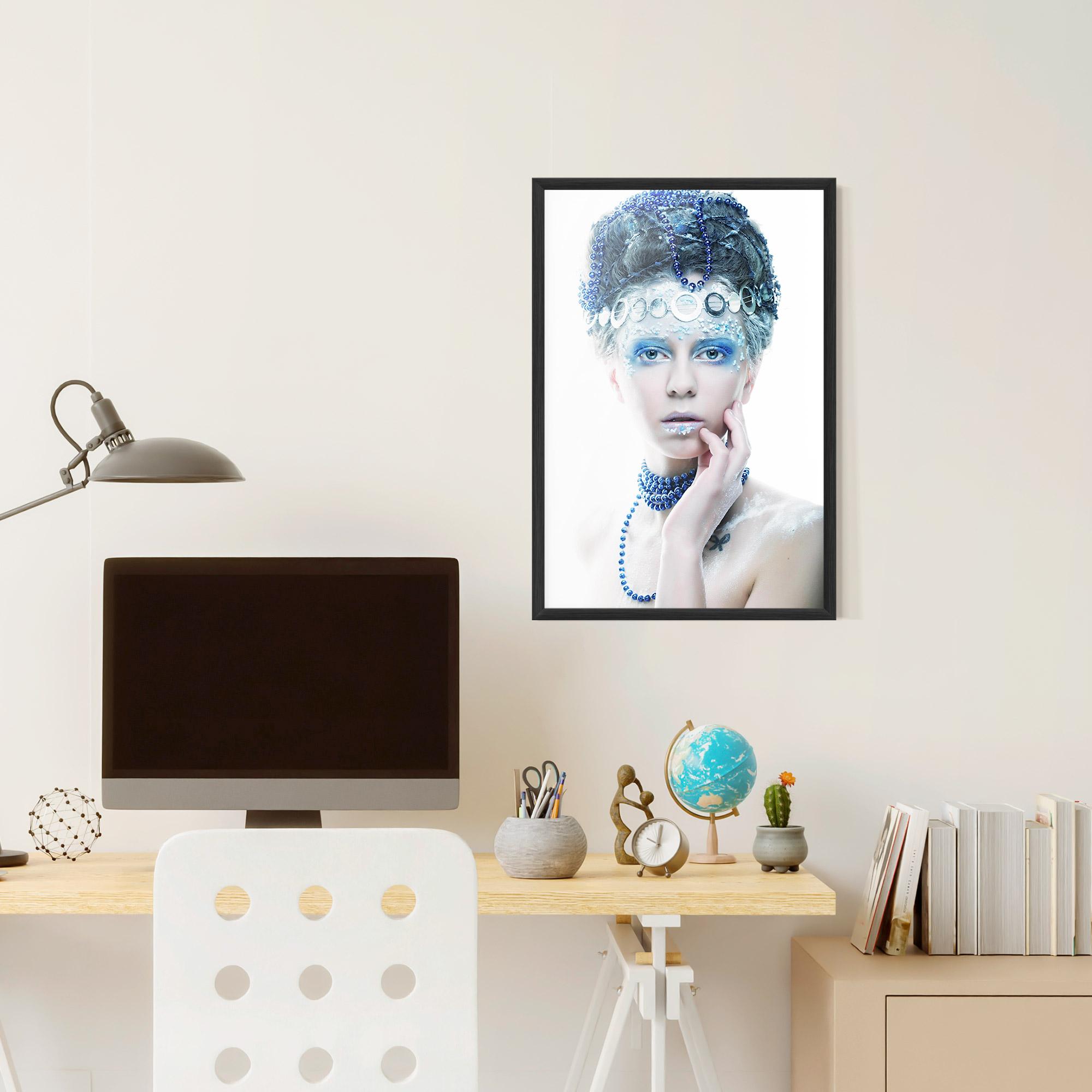 Gerahmte Poster Blue Fairy Woman mockup 6