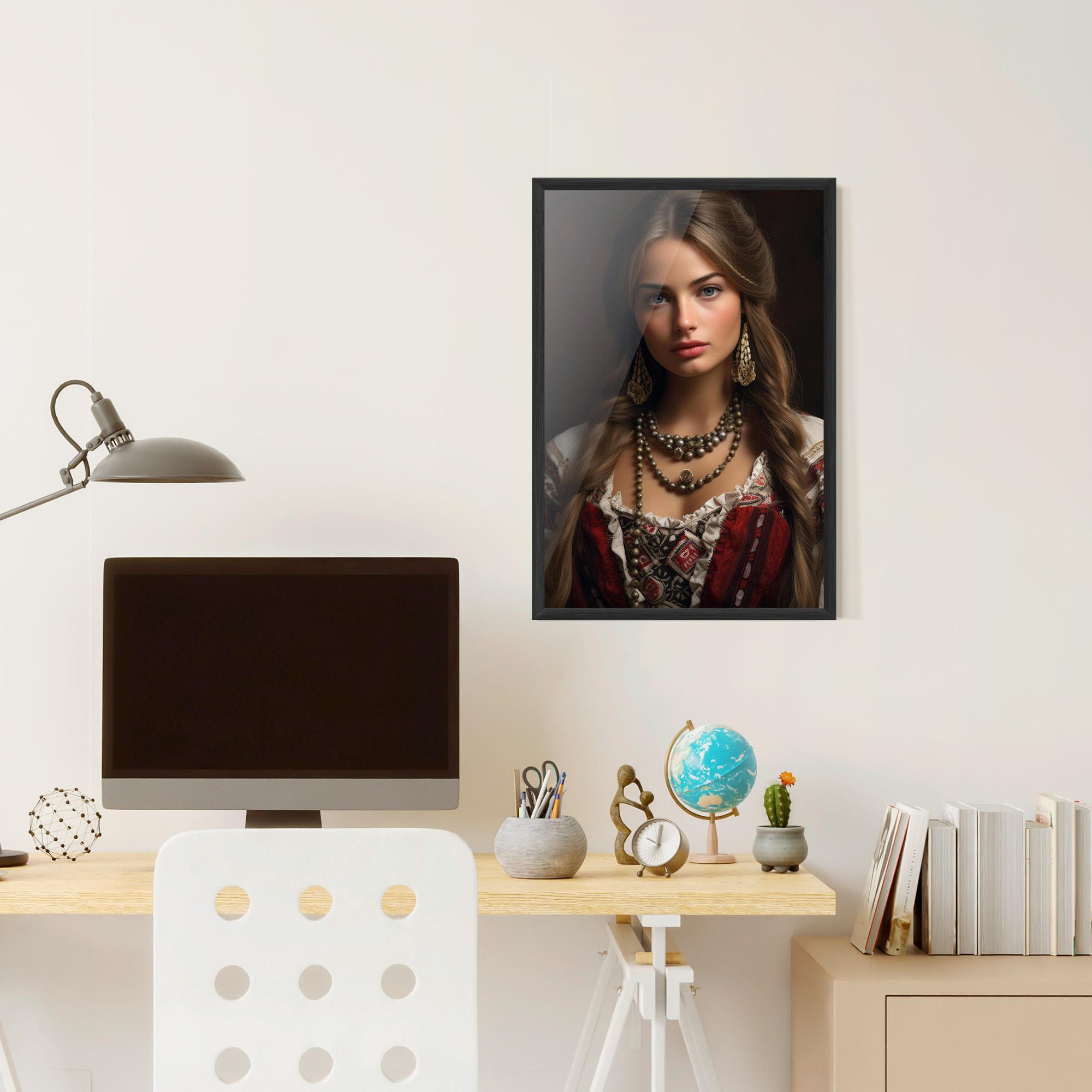 Gerahmte Poster Traditional Necklace mockup 6