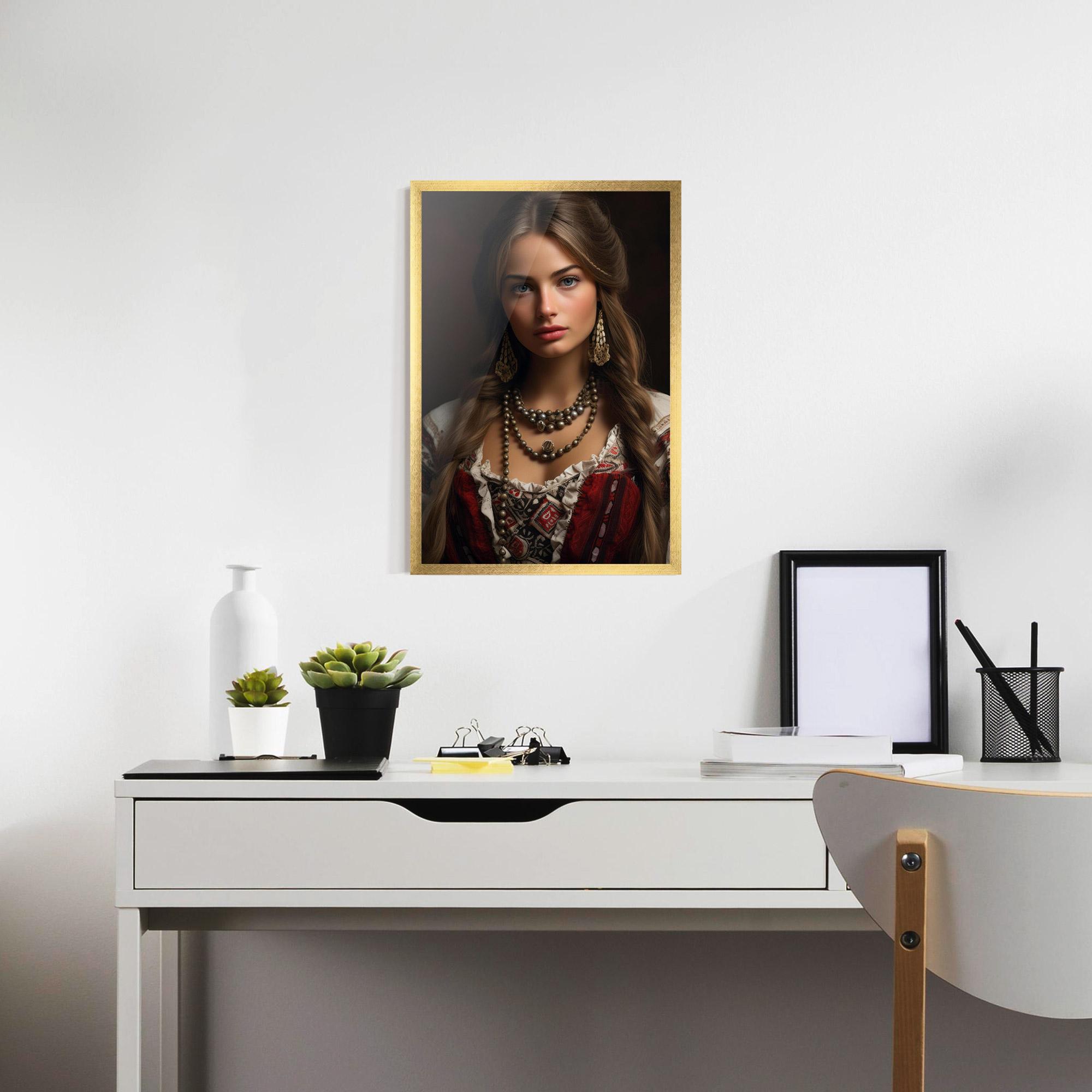 Gerahmte Poster Traditional Necklace mockup 7