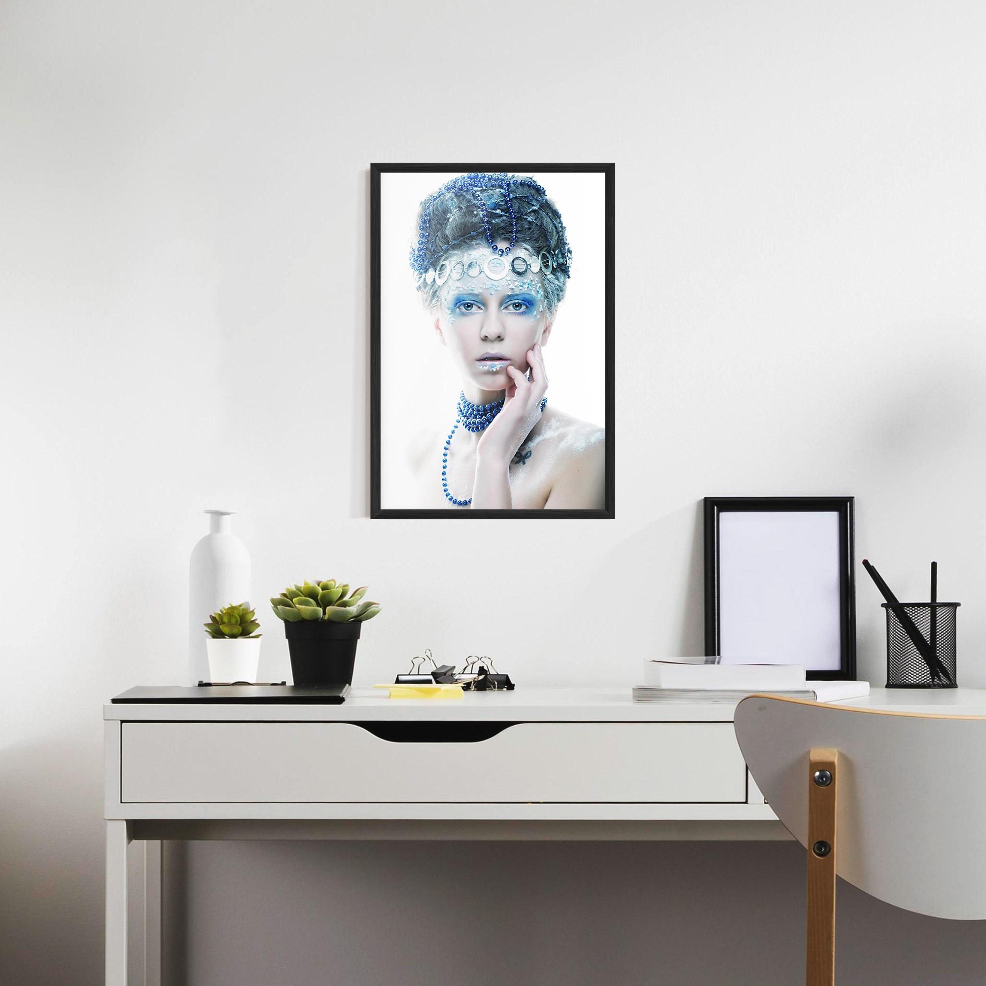 Gerahmte Poster Blue Fairy Woman mockup 7