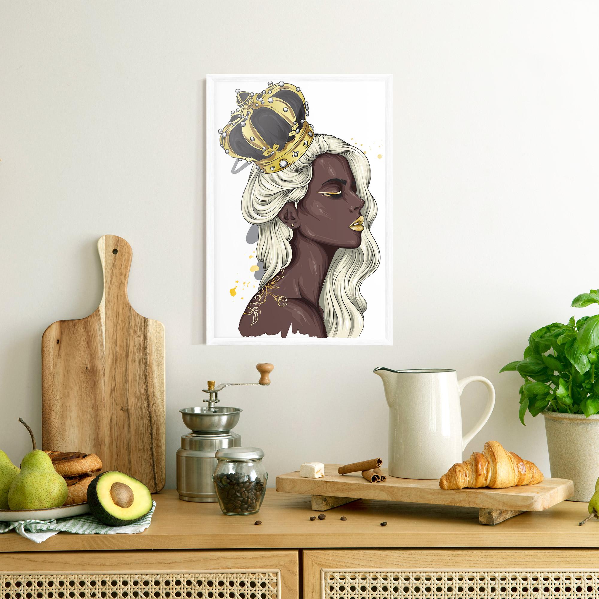 Gerahmte Poster Big Black Crown mockup 8