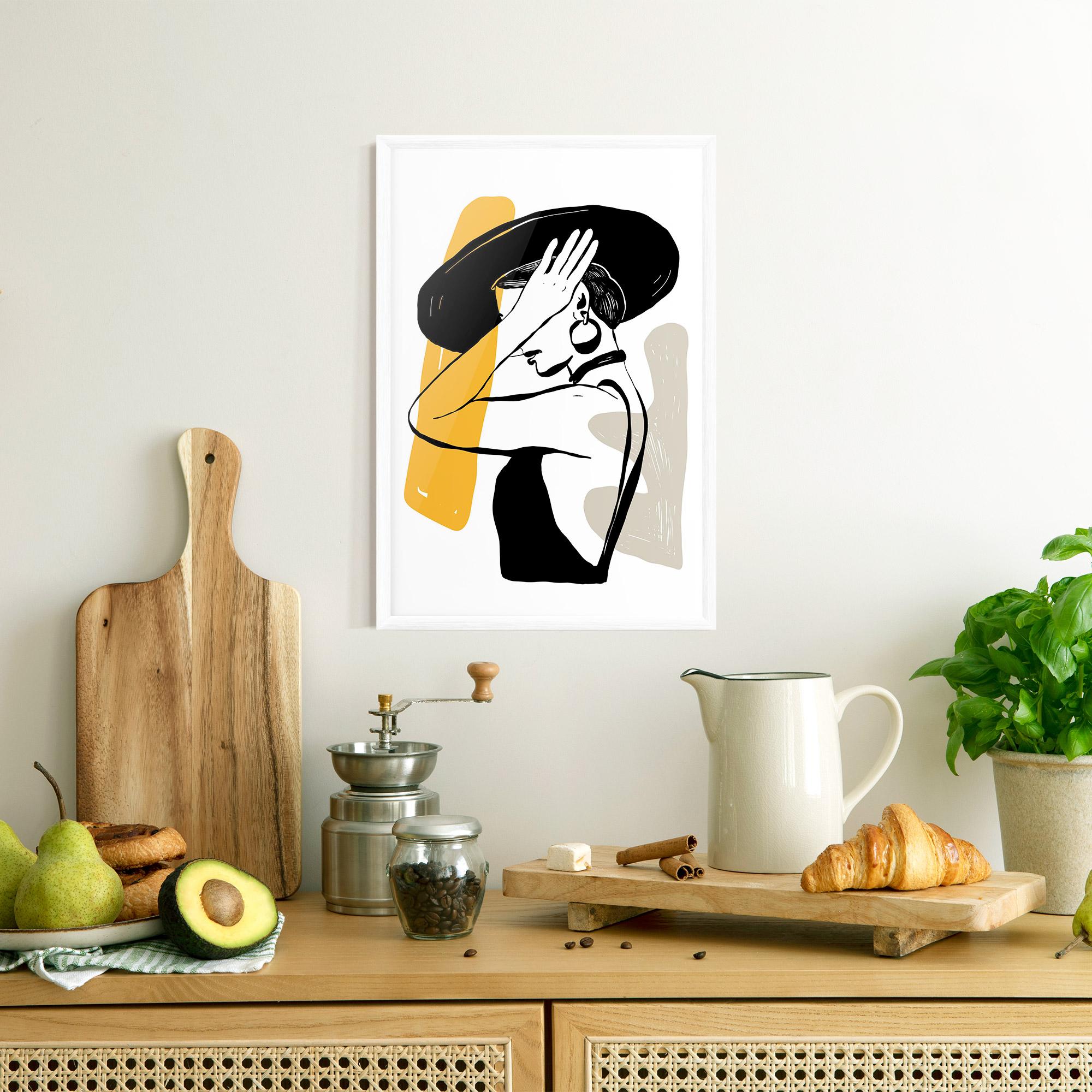 Gerahmte Poster Big Earring mockup 8