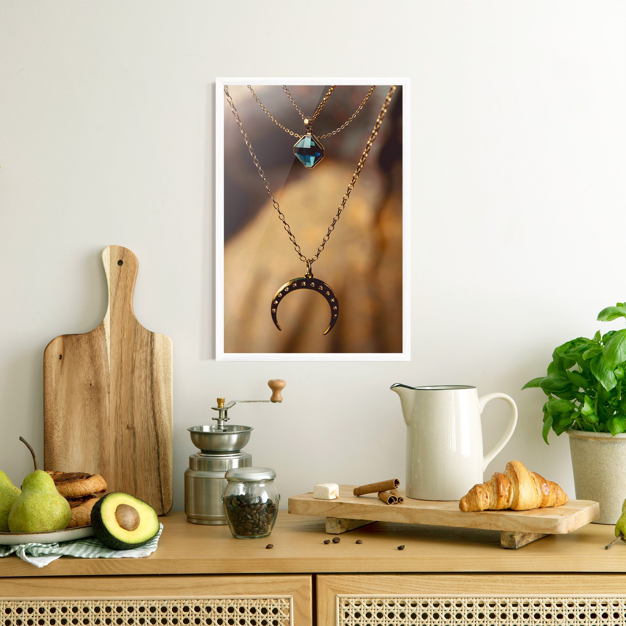 Moon Blue Necklace mockup 8