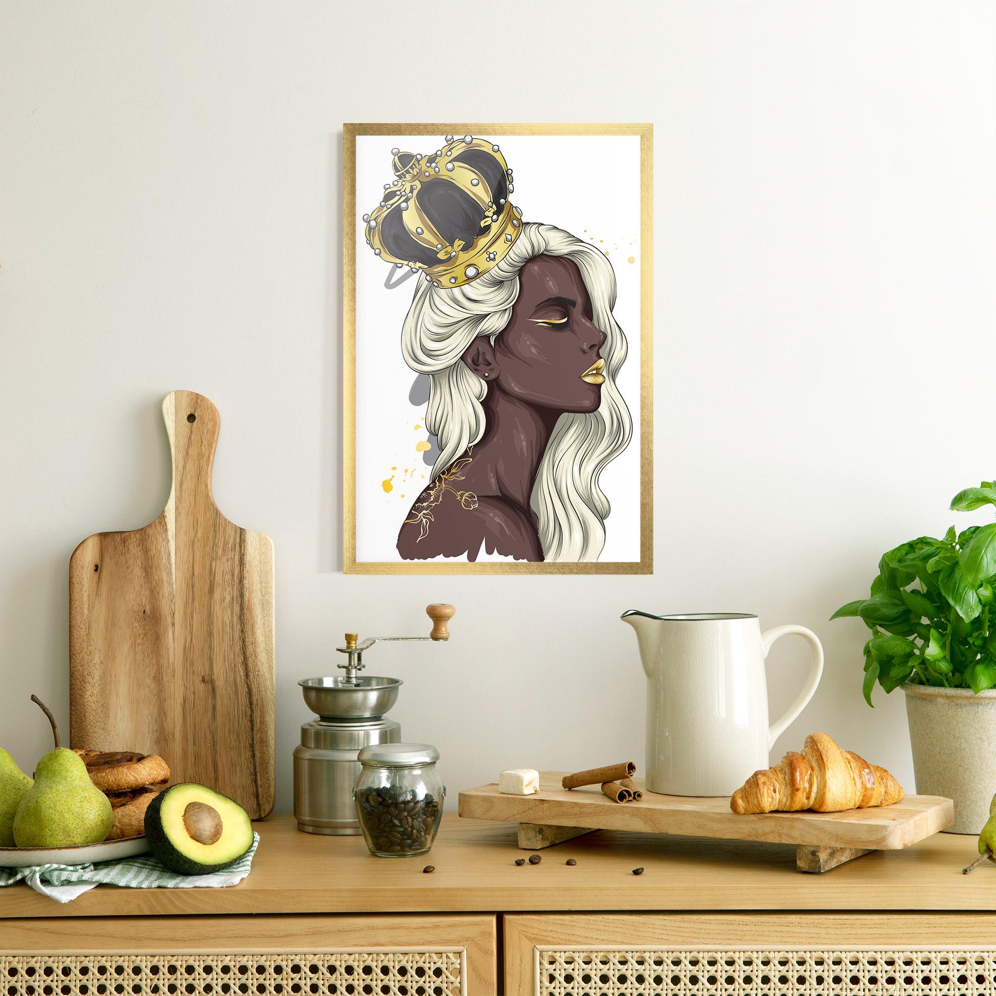 Gerahmte Poster Big Black Crown mockup 8