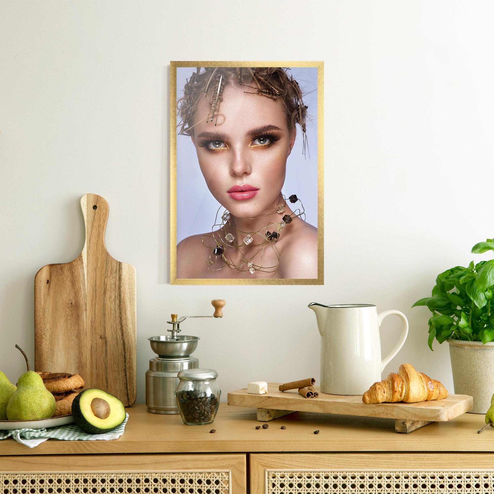 Gerahmte Poster Gold Abstract Accessory mockup 8