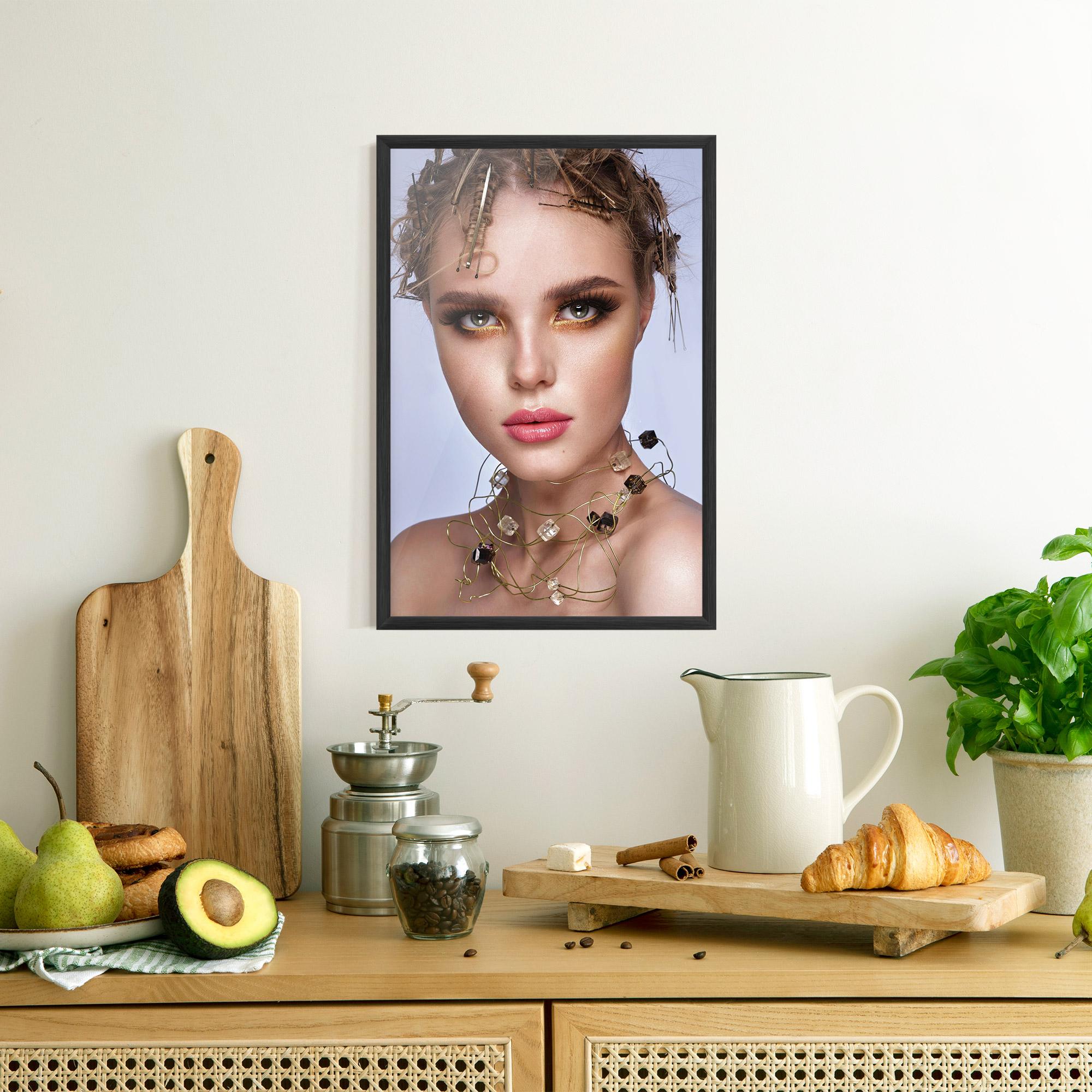 Gerahmte Poster Gold Abstract Accessory mockup 8