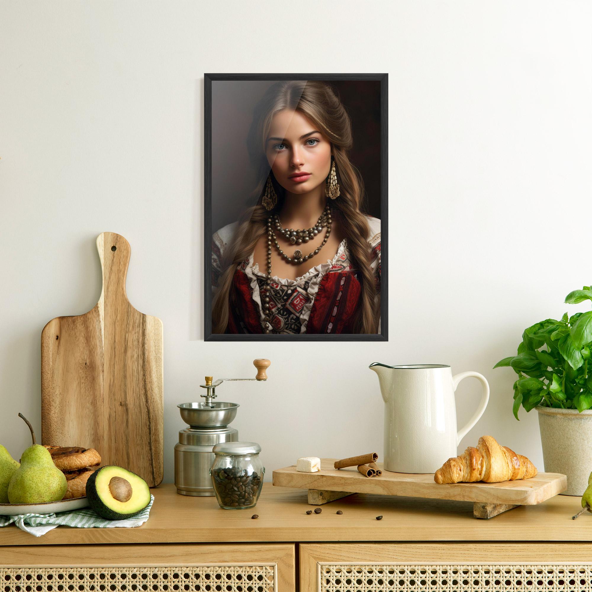 Gerahmte Poster Traditional Necklace mockup 8