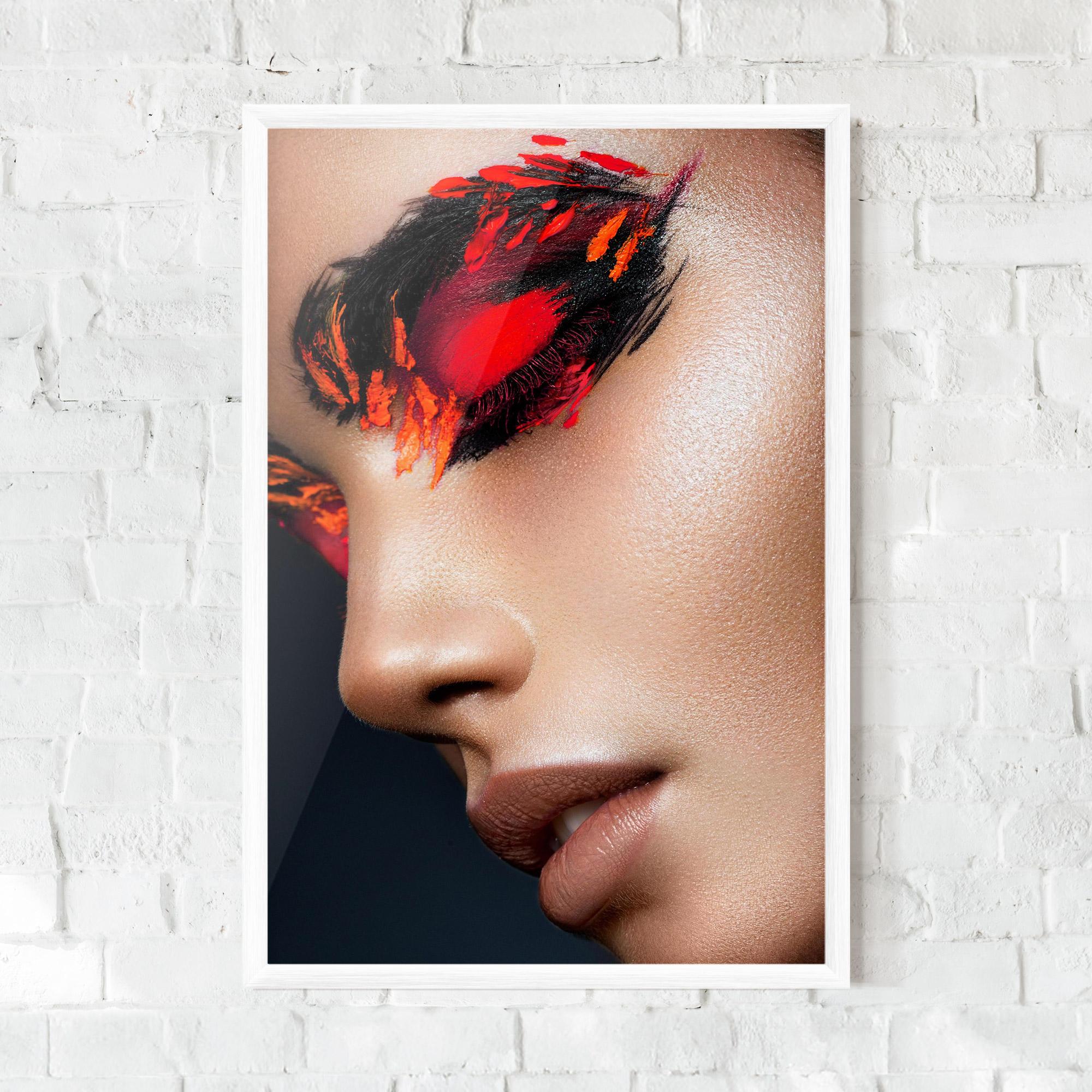 Gerahmte Poster Fire Make Up mockup 0
