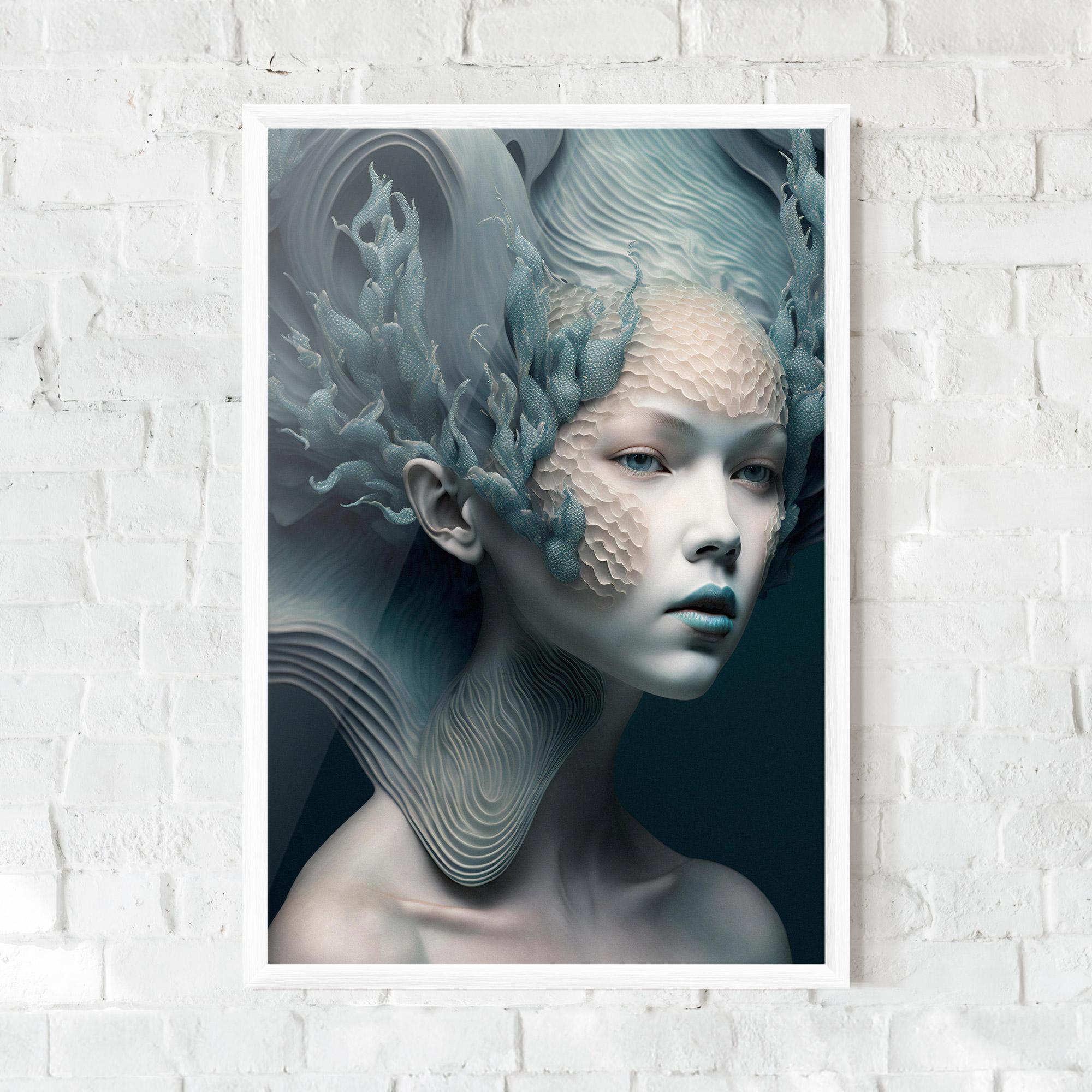 Gerahmte Poster Mermaid Makeup mockup 0