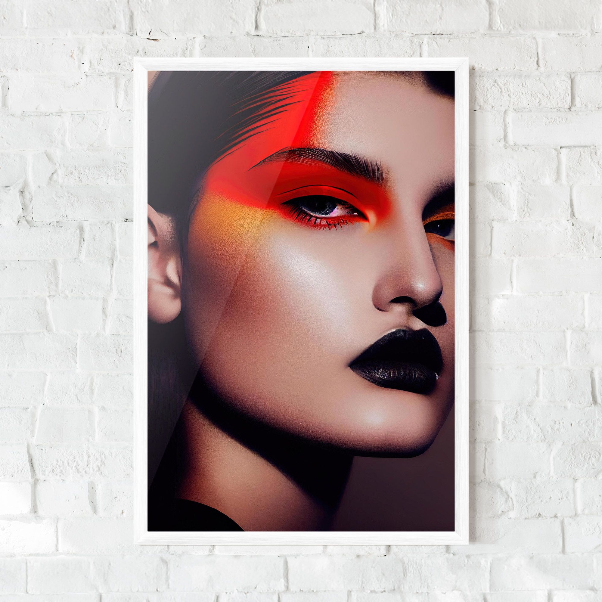 Strong Red Makeup mockup 0