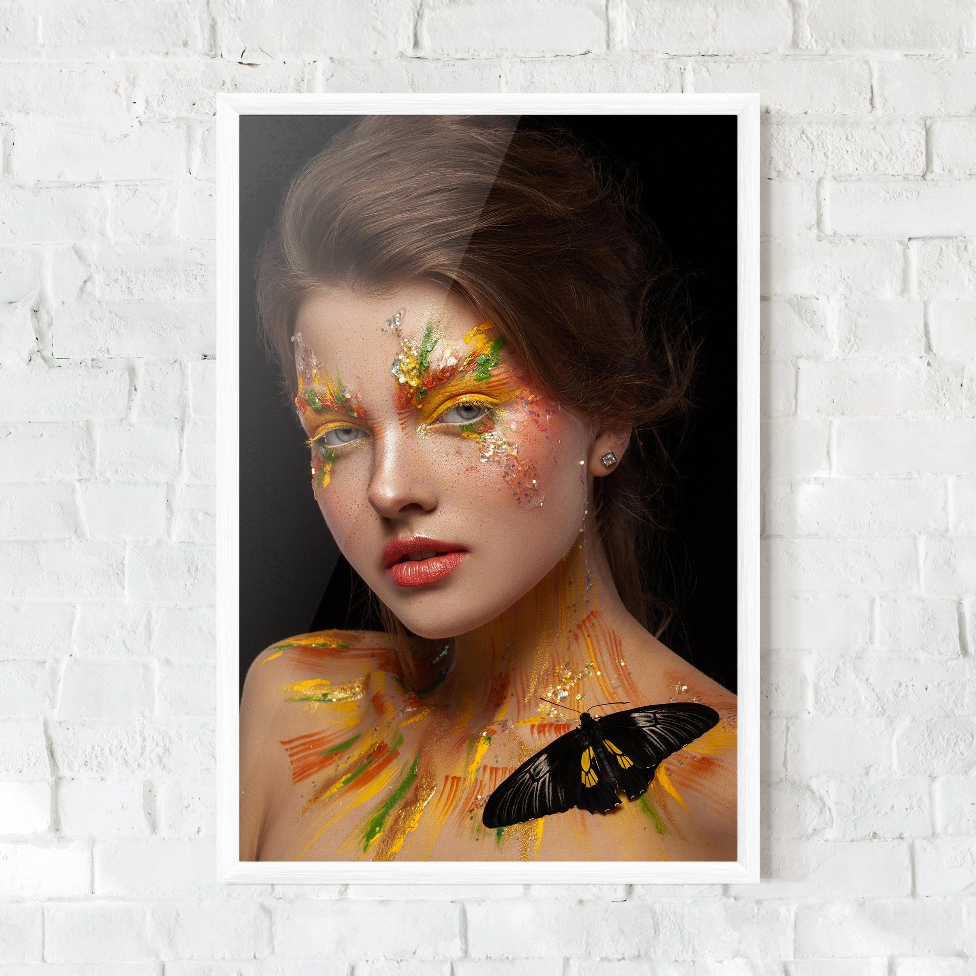 Yellow Butterfly Makeup mockup 0