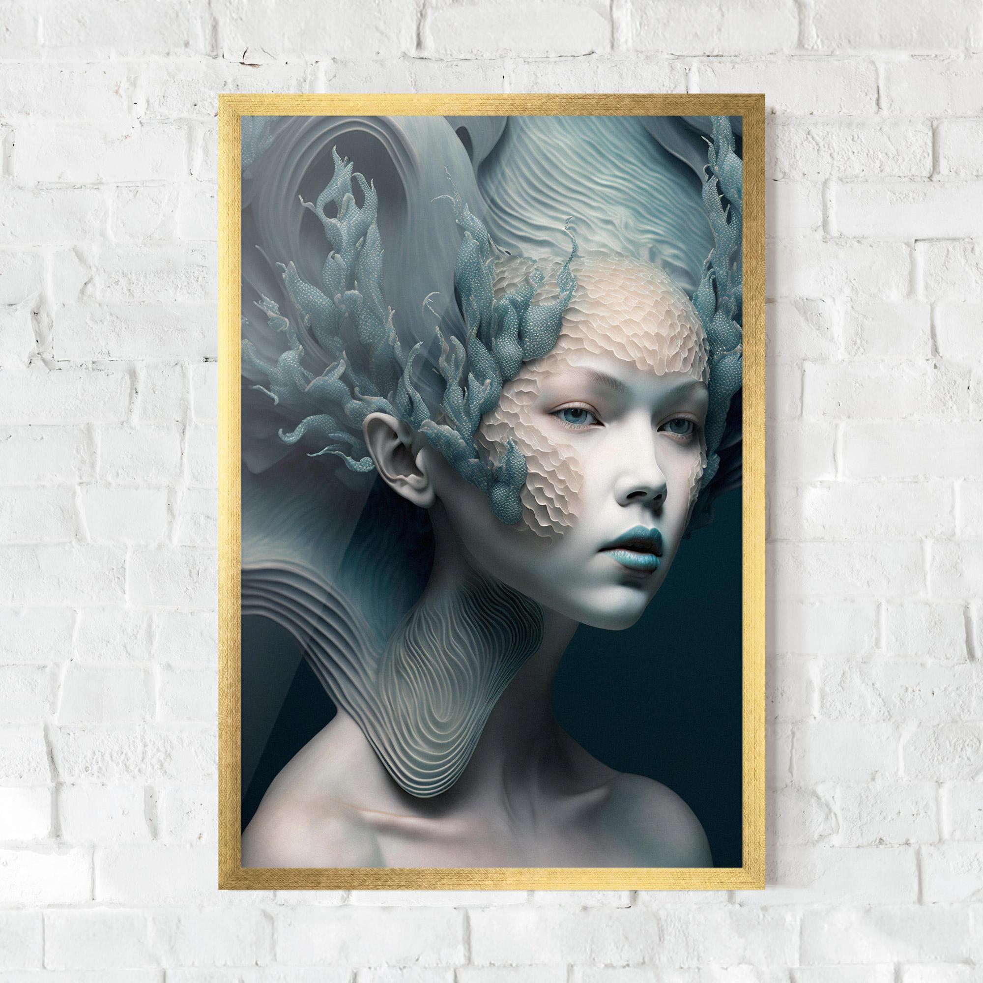 Gerahmte Poster Mermaid Makeup mockup 0