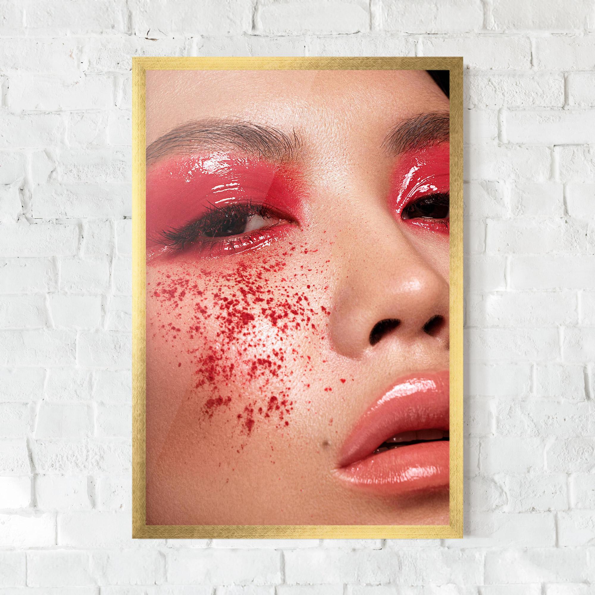 Gerahmte Poster Pretty Asian Makeup mockup 0
